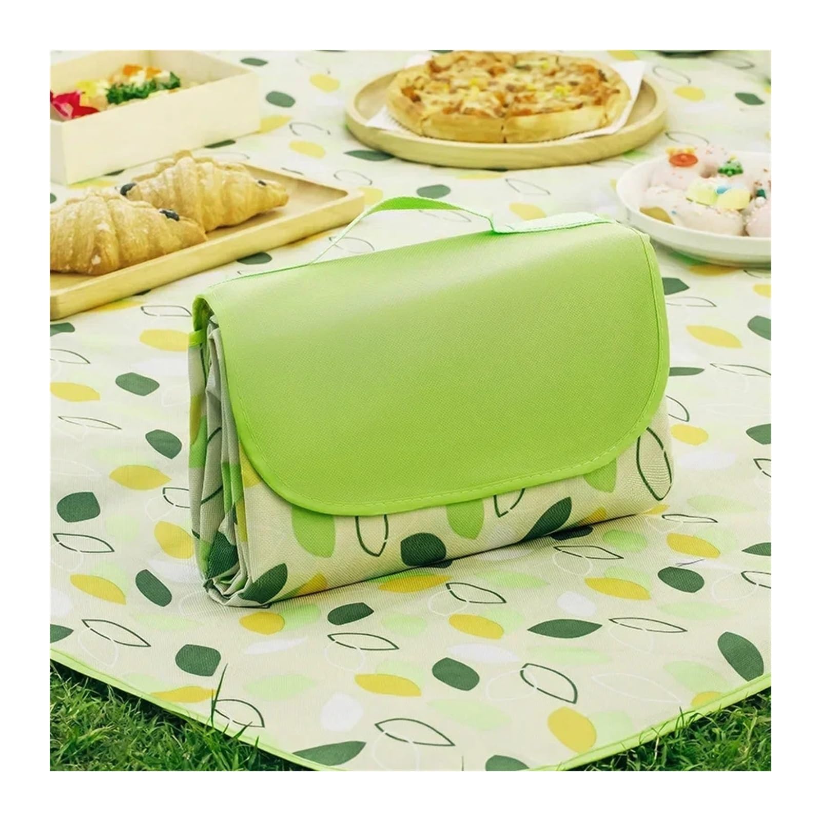 Couverture Pique Nique Tapis de camping portable, grande couverture, imperméable, résistant à l'humidité, épais, sac de transport, tapis de pique-nique, randonnée, plage, voyage, activités de plein ai