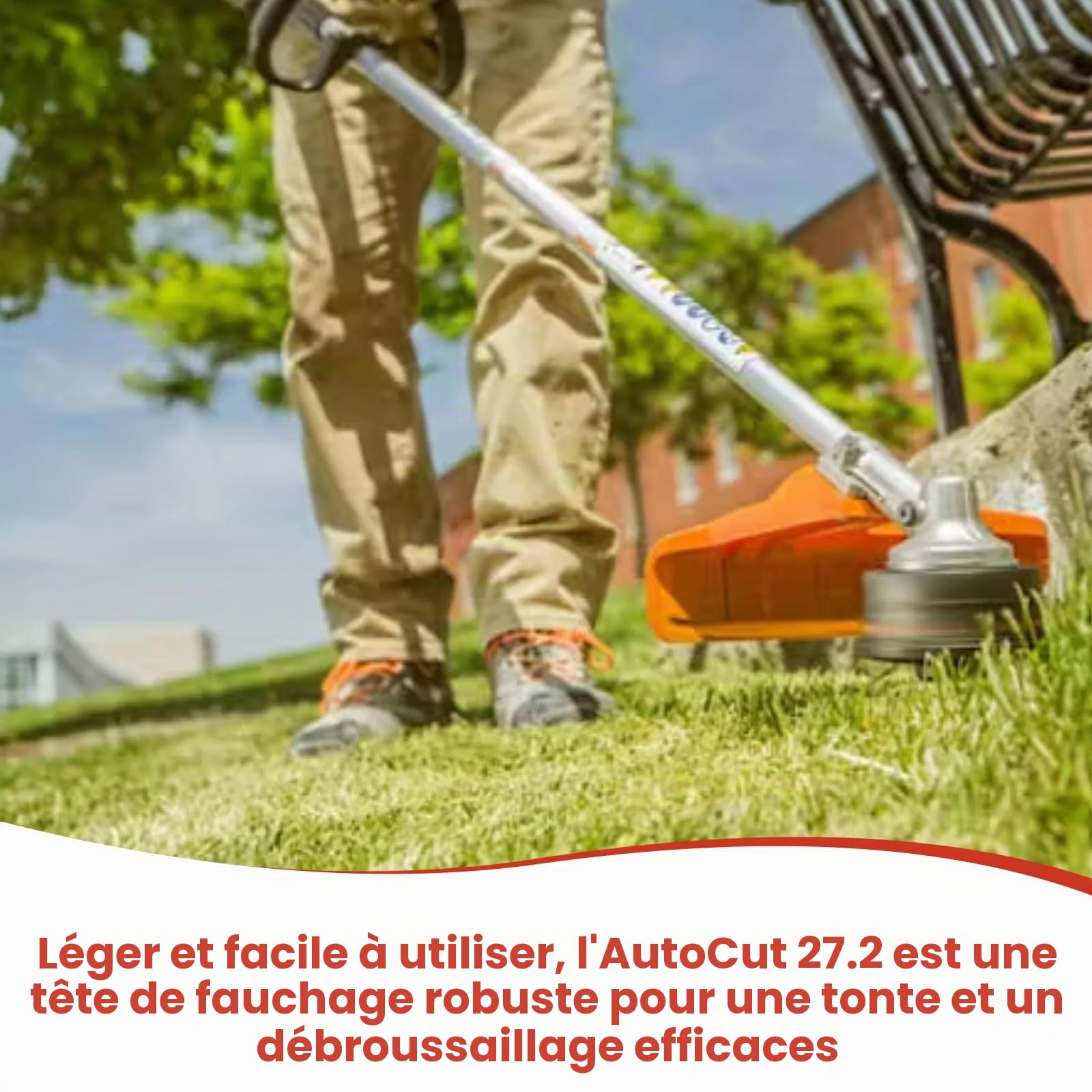 Lot de 2 têtes de débroussailleuse AutoCut 27-2 compatibles avec Stihl FS85 FS90 FS90r FS70r FS55 FS55r FS56rc FS91R FS100RX FS110 FS120 FS130 FS131 FS240 Tête de Rechange pour débroussailleuse 10 x