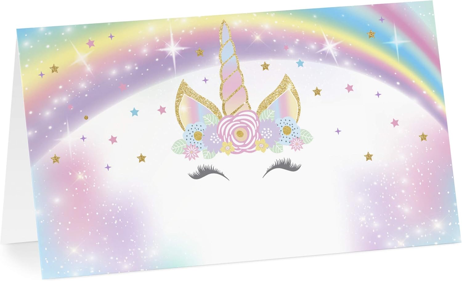 amazon com your main event prints unicorn birthday tent cards food labels for buffet and decorations perfect for birthdays baby showers unicorn parties pack of 12 home kitchen