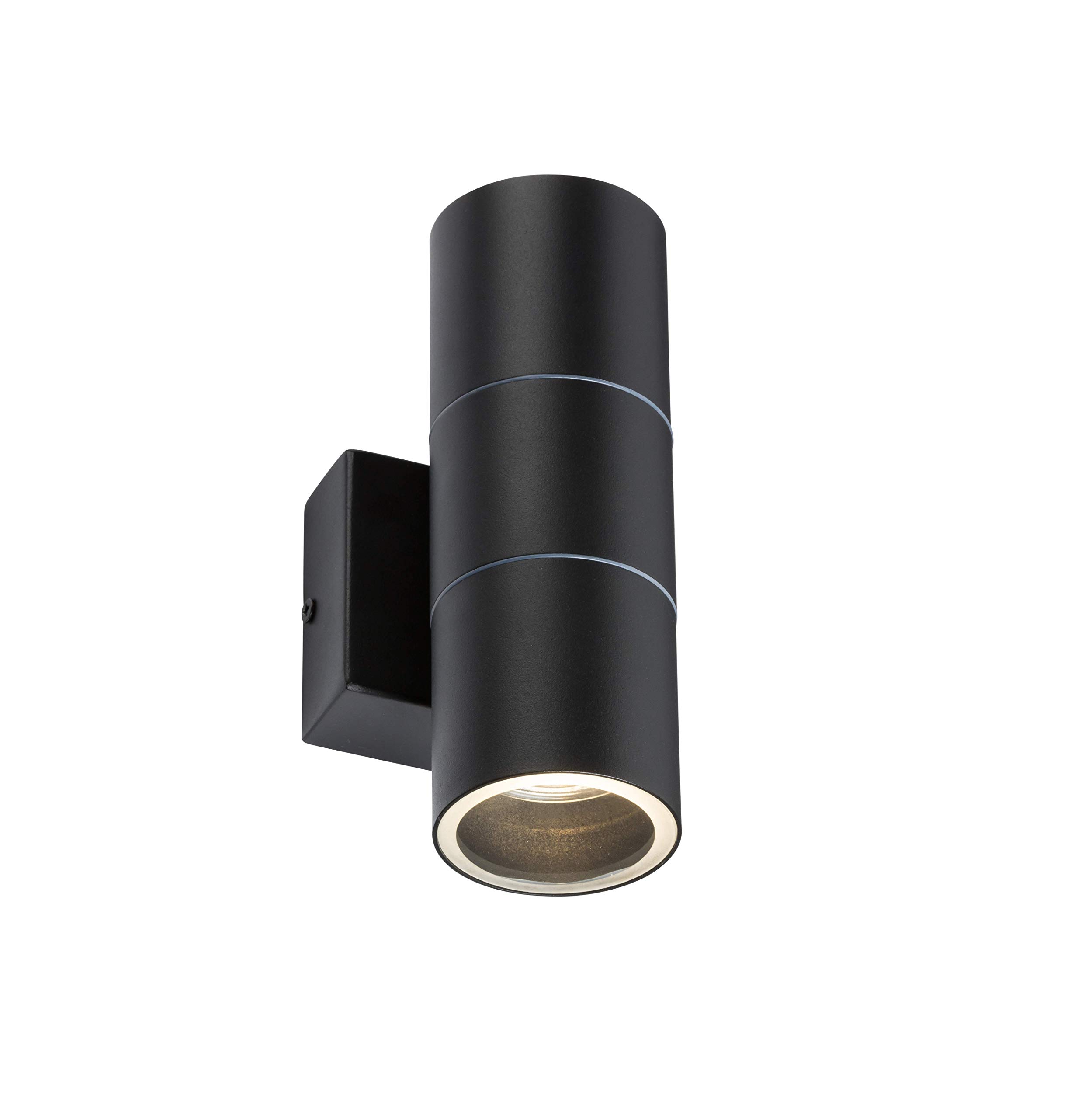 230V IP54 GU10 Up and Down Wall Light - Black
