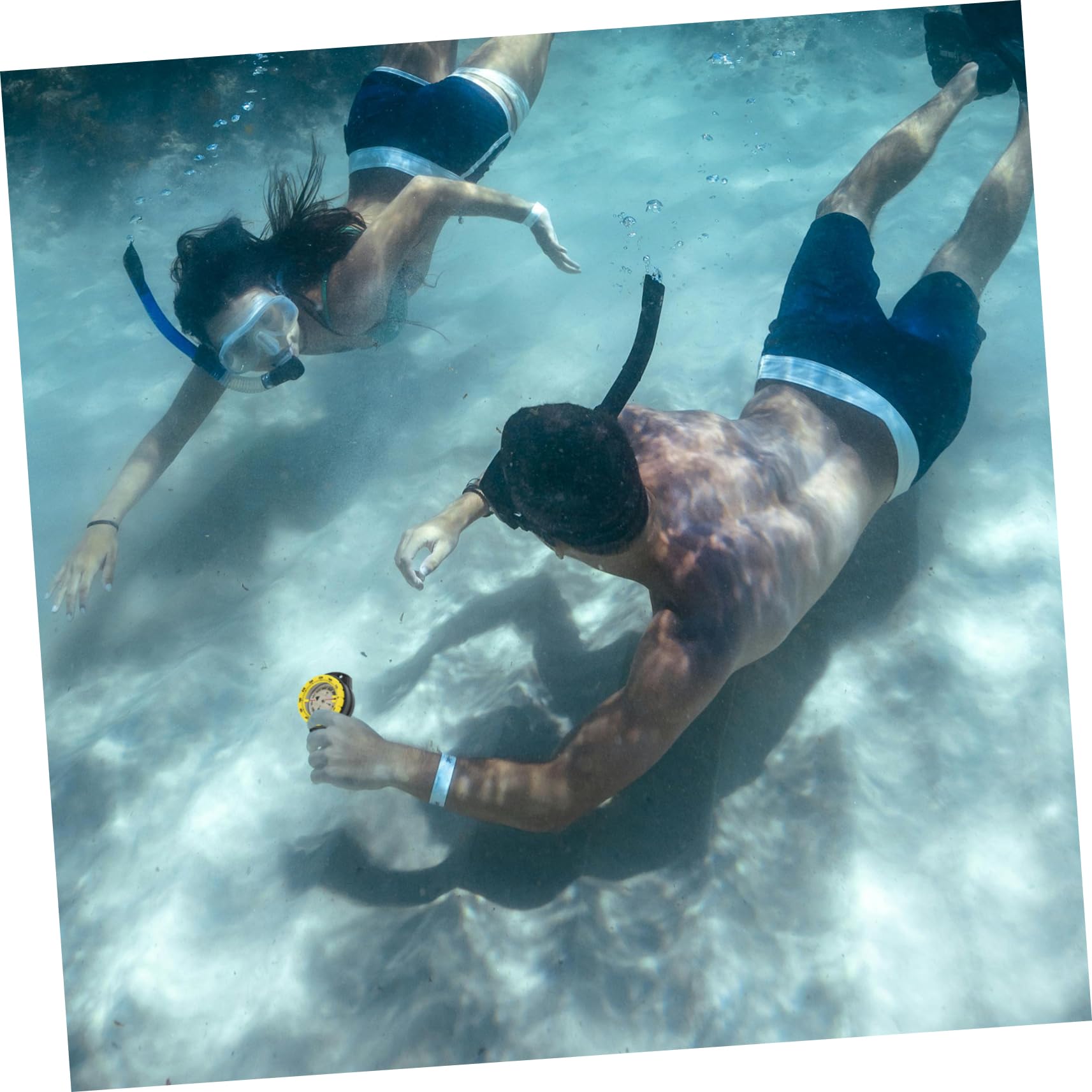 Toyvian Reloj con Brújula de Buceo Amarillo Brújula de Supervivencia para Montañismo Senderismo y Actividades al Aire Portátil