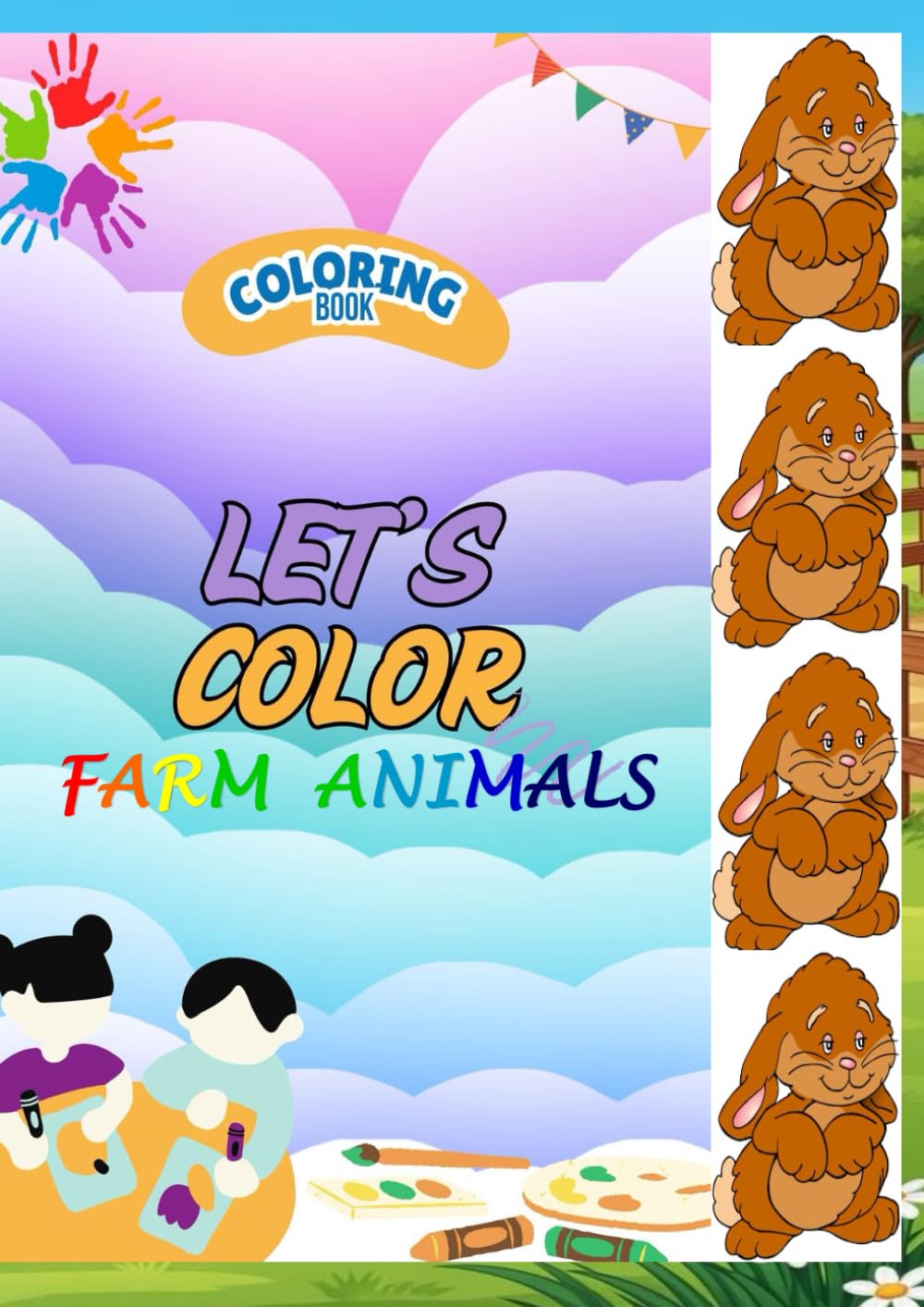Colouring Book Farm Animals