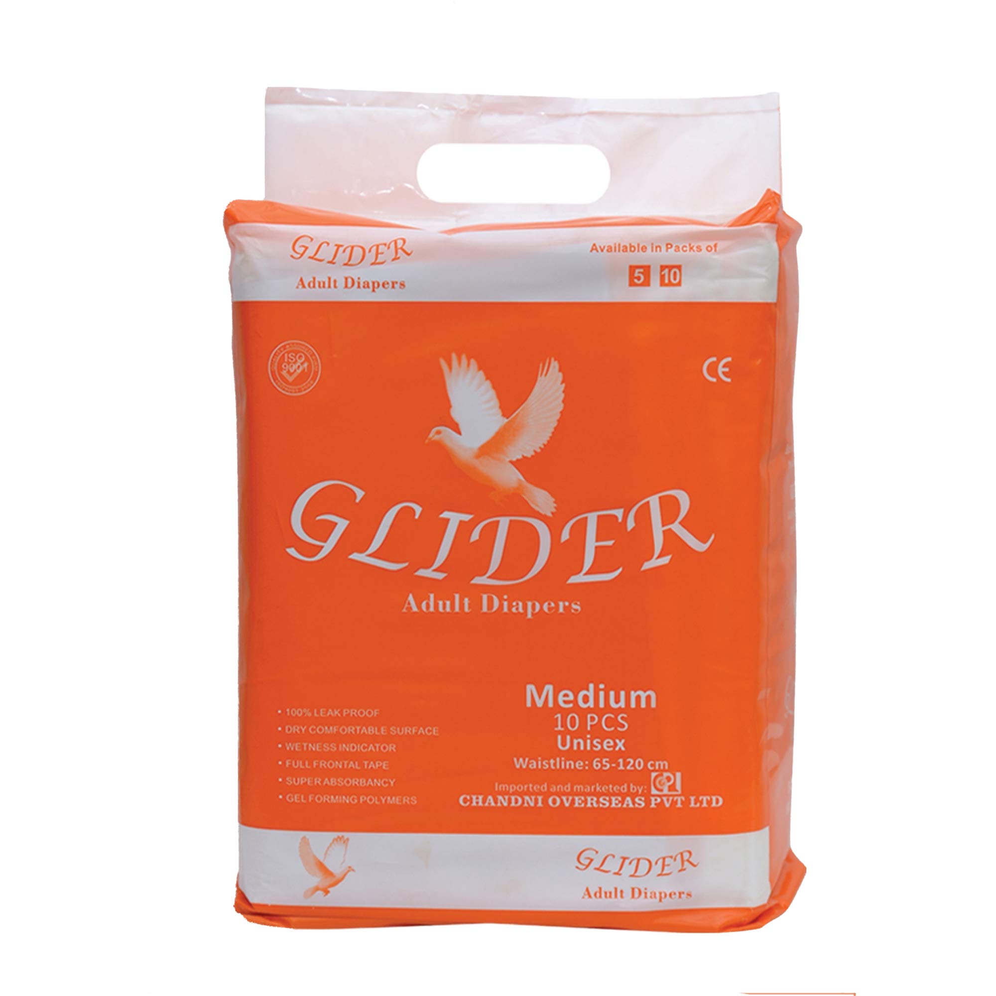 Glider Adult Diaper-Medium ( Count 10 )-image-14