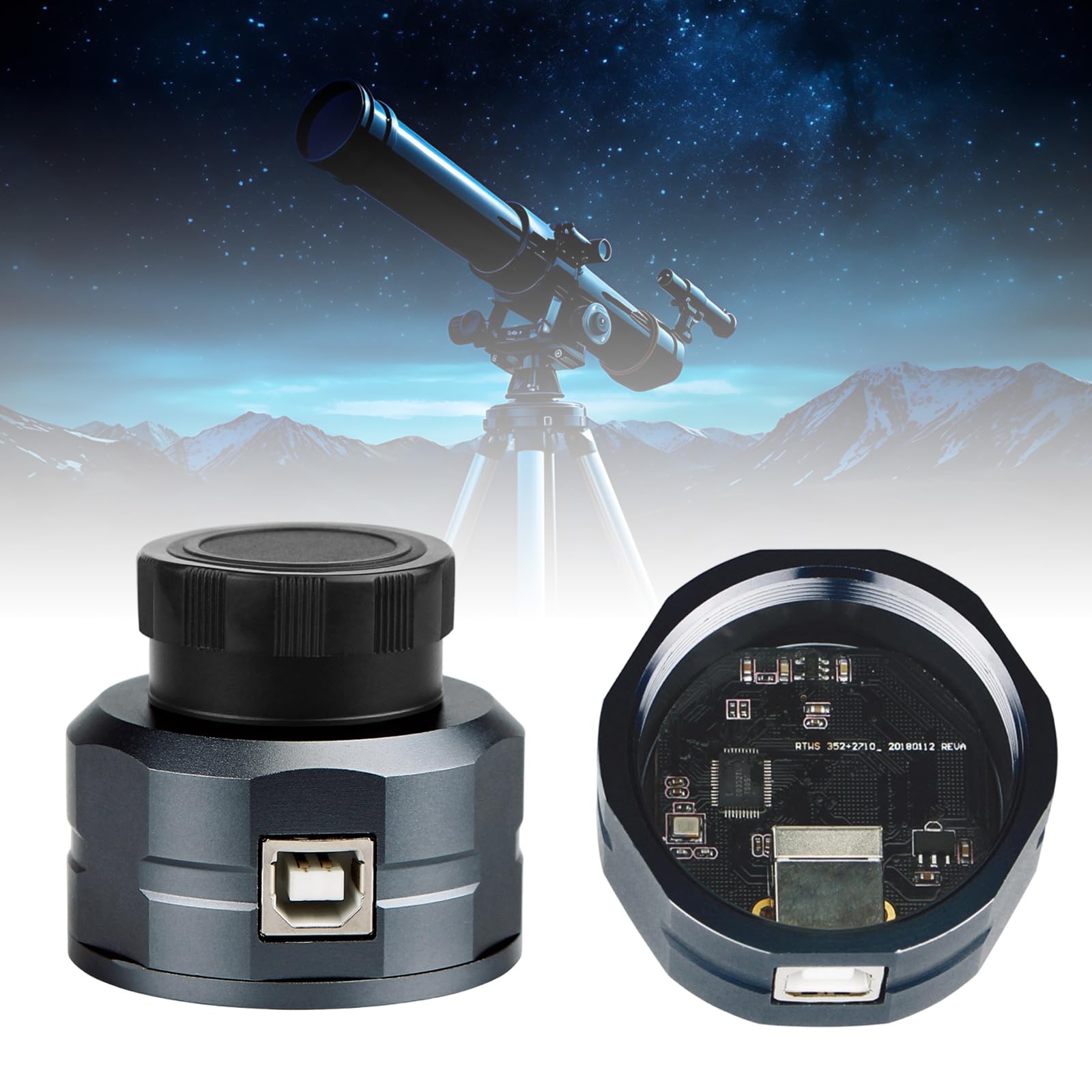 Cámara ocular electrónica digital para observación astronómica en tiempo real con compensación de luces bajas, cámara electrónica digital para observación astronómica en tiempo real con luces bajas