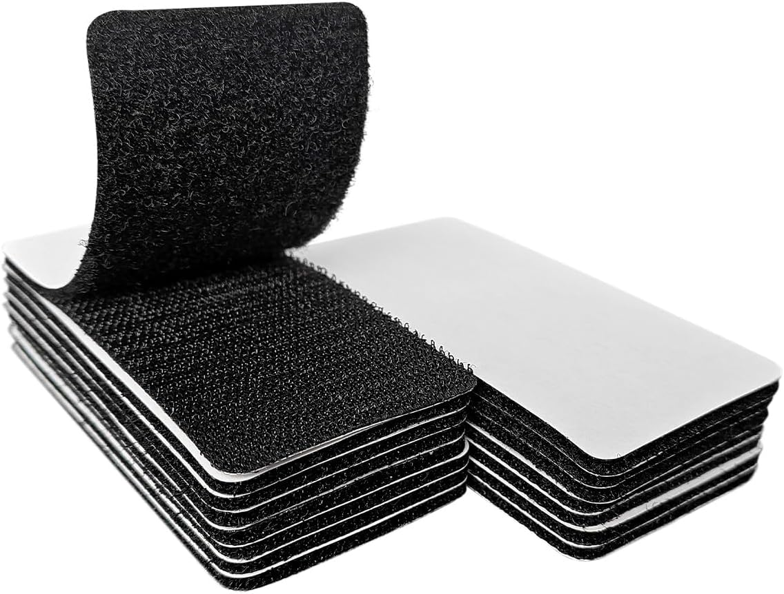 ZESION 2x4 inch Hook and Loop Strips with Adhesive, Nylon