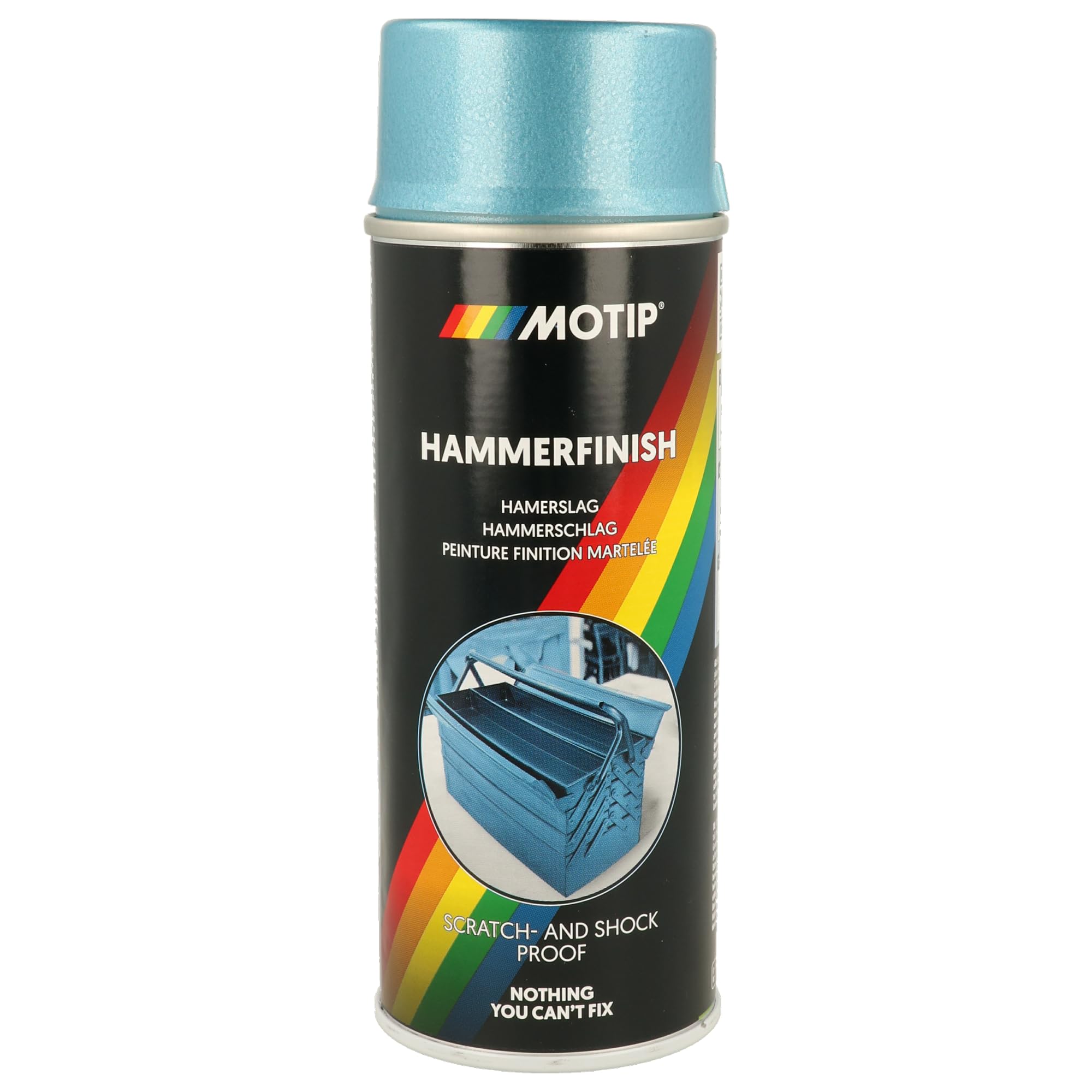 Motip Hammerfinish Spray Paint - Blue - 400 ml