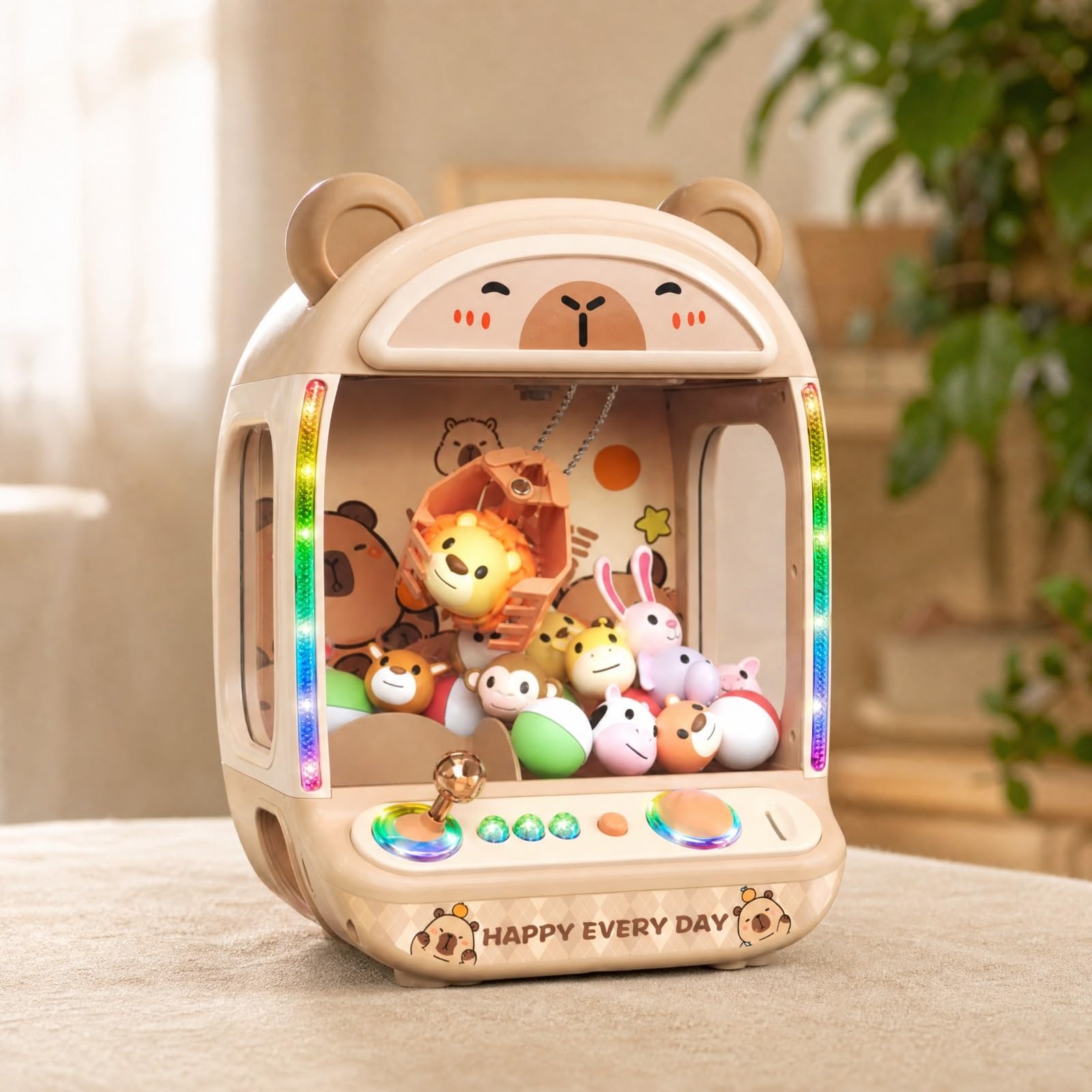 kowaku Macchinetta a Pinza a Tema Roditore Interattivo Macchinetta a Pinza con Camera Trasparente Compatto per Bambini, Intrattenimento da Interno