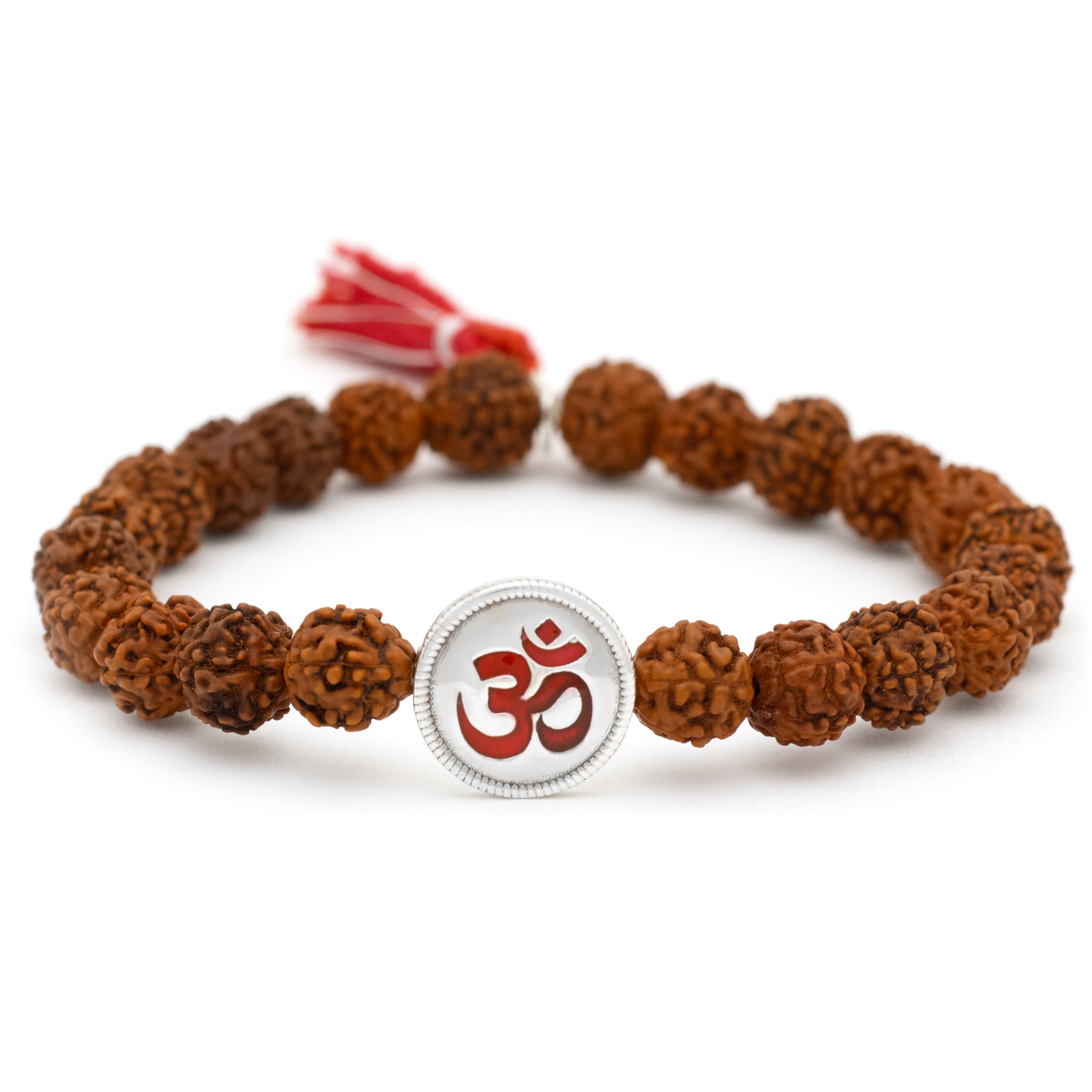 MEENAKARI HERITAGE JEWELLERY Pure 925 Sterling Silver Om Coin Rudraksha Stretchable Bracelet/Rakhi Set For Brother With Roli Chawal And Rakshabandhan Greeting Card For Brother/Boys/Men/Unisex (B0D7W2ZQTX) Amazon Price History, Amazon Price Tracker