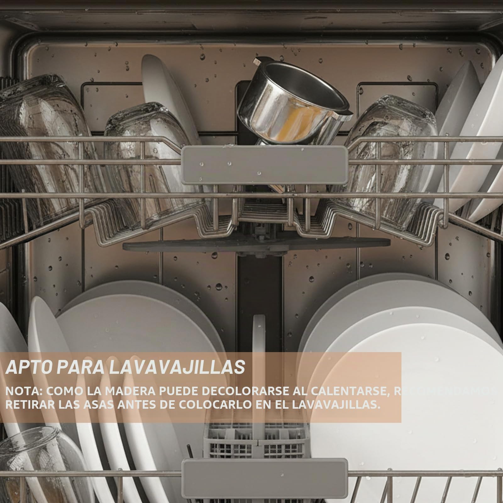Portafiltro de 51 mm para cafetera DeLonghi EM450M, 3 orejas 4mm de espesor, Para Casabrews CM5418/Cecotec Power Espresso 20, soporte de filtro de acero inoxidable con mango de madera premium