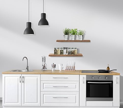 Miniatura 5 de Sorbus Estantes flotantes para pared, estantes de pared de 24 pulgadas para dormitorio, decoración de cocina, estantes de baño, 3 estantes flotantes