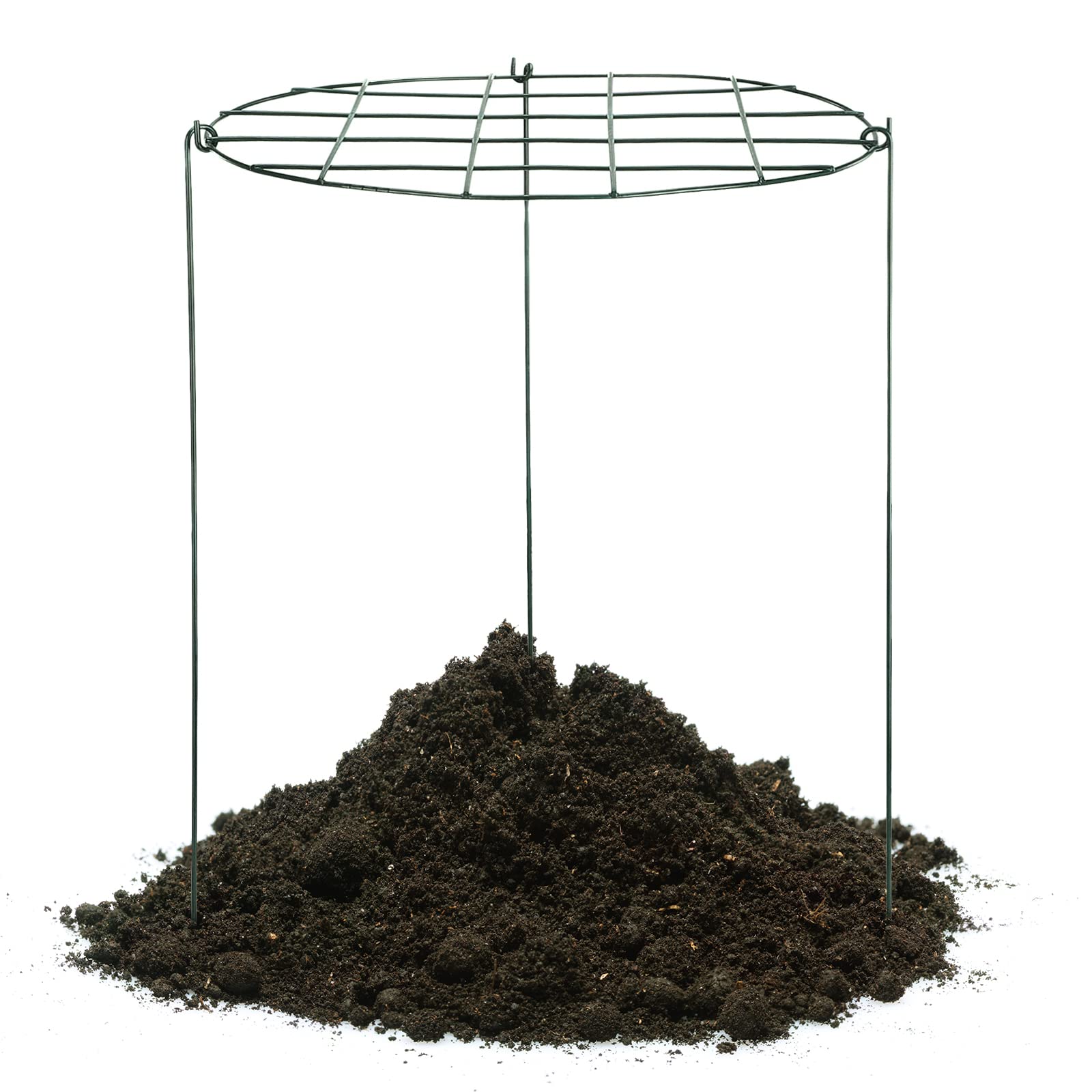 Verstellbare Pflanzenstützen 5er-Set – Für Schlangenpflanzen & Pfingstrosen, Grün, Faltbar, 27,9 Cm Hoch