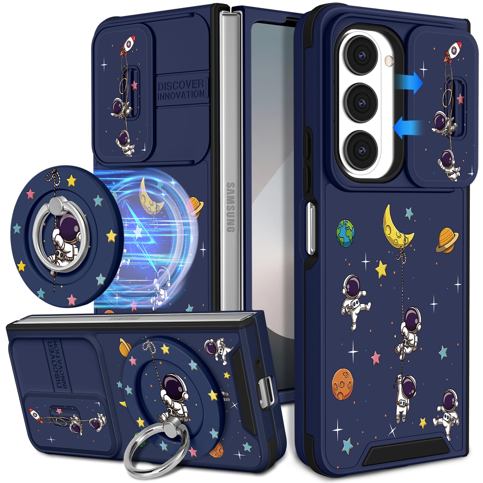 Amazon.com: Buleens for Samsung Galaxy Z Fold 6 Case - with Ring