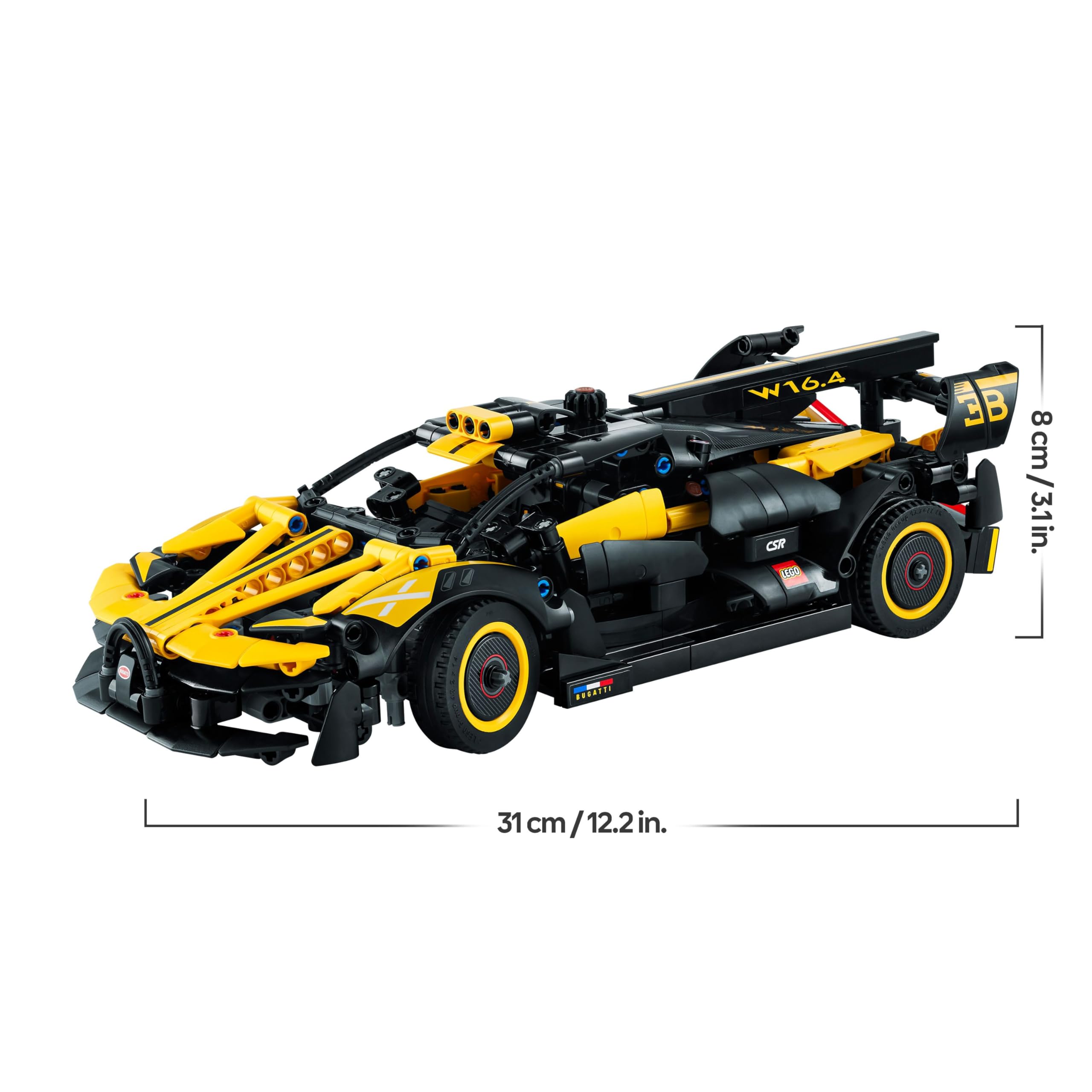 LEGO Technic Bugatti Bolide, Kit di Costruzione Macchina Giocattolo da Corsa, Modellino Auto Supercar, Giochi per Bambini, Bambine, Ragazzi e Ragazze da 9 Anni, Idee Regalo da Collezione 42151