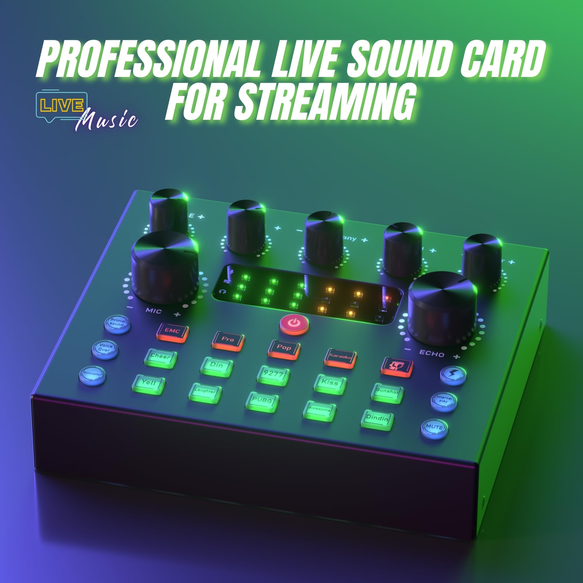 Ensemble d'équipement de podcast, interface audio tout-en-un avec mixeur DJ et microphone de podcast de studio, kit de micro à condensateur pour PC, tablette, smartphone, karaoké, jeu, équipement de