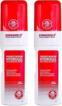 Burnshield Premium Hydrogel Burn Spray 4.5 oz 125 ml - 2 Count