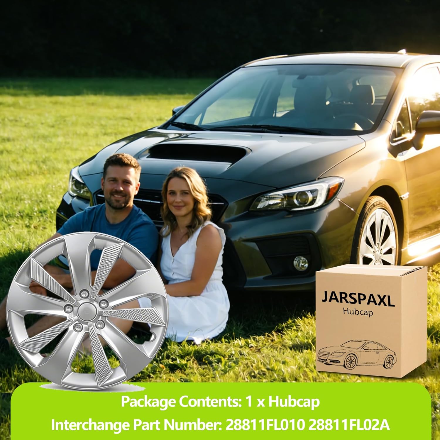 Hub Cap Wheel Cover Compatible with 2017-2023 Subaru Impreza, Chrome Plated Silvery OEM Style Tire Hub Hubcap Wheel Cover 1pc Fit for 2017-2023 Subaru Impreza 28811FL010 28811FL02A Hubcap