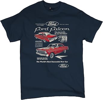 Ford Falcon Retro Poster Mens Graphic T-Shirts and Tank Tops