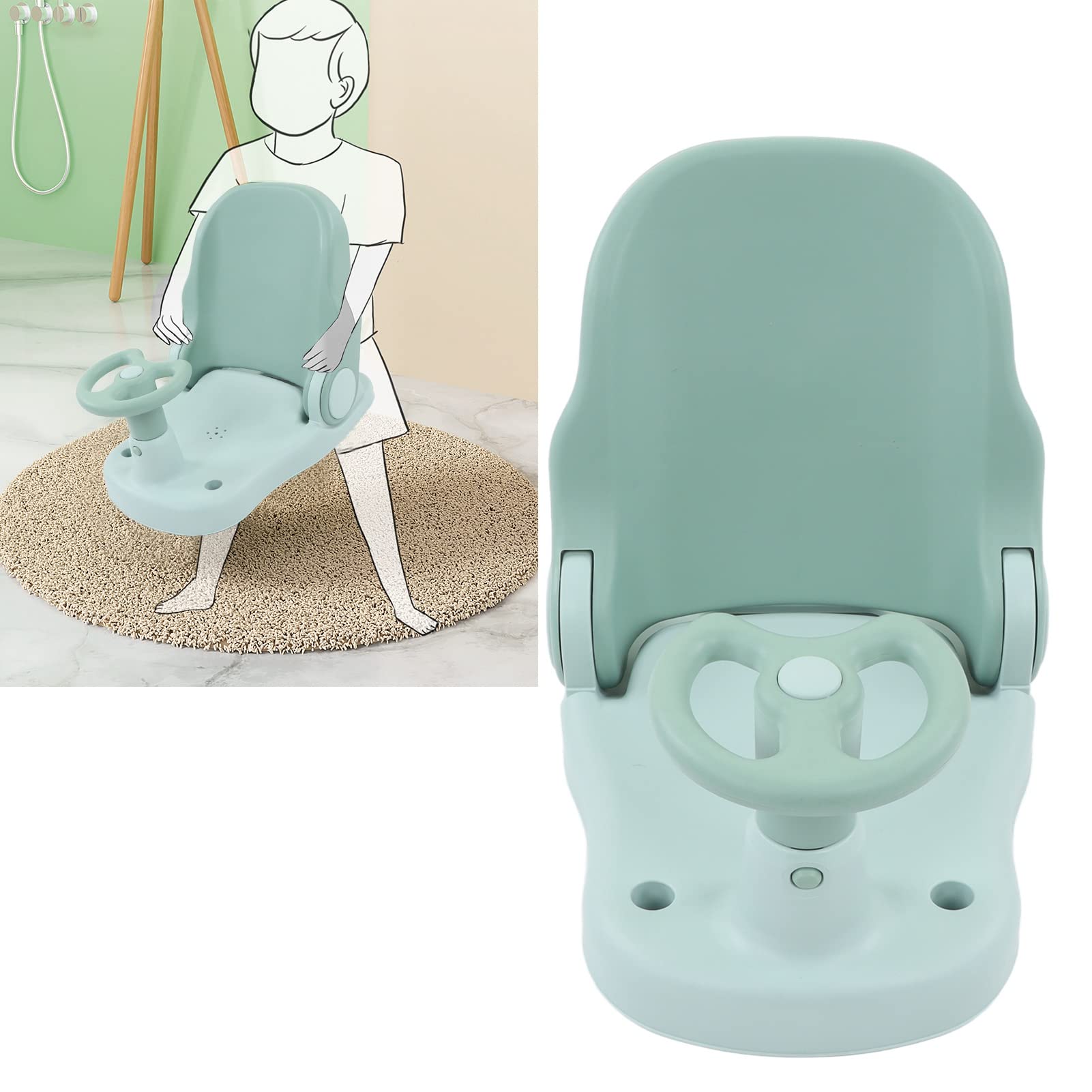 Asiento de Baño para bebé, Asientos de Baño para Bebés Sentados Silla de Ducha para Niños Pequeños para Bañera Infantil Silla de Baño para Sentarse Bebé Asiento de Bañera para