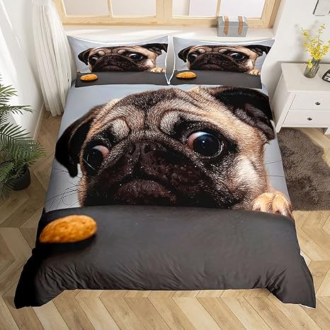 pug doona cover