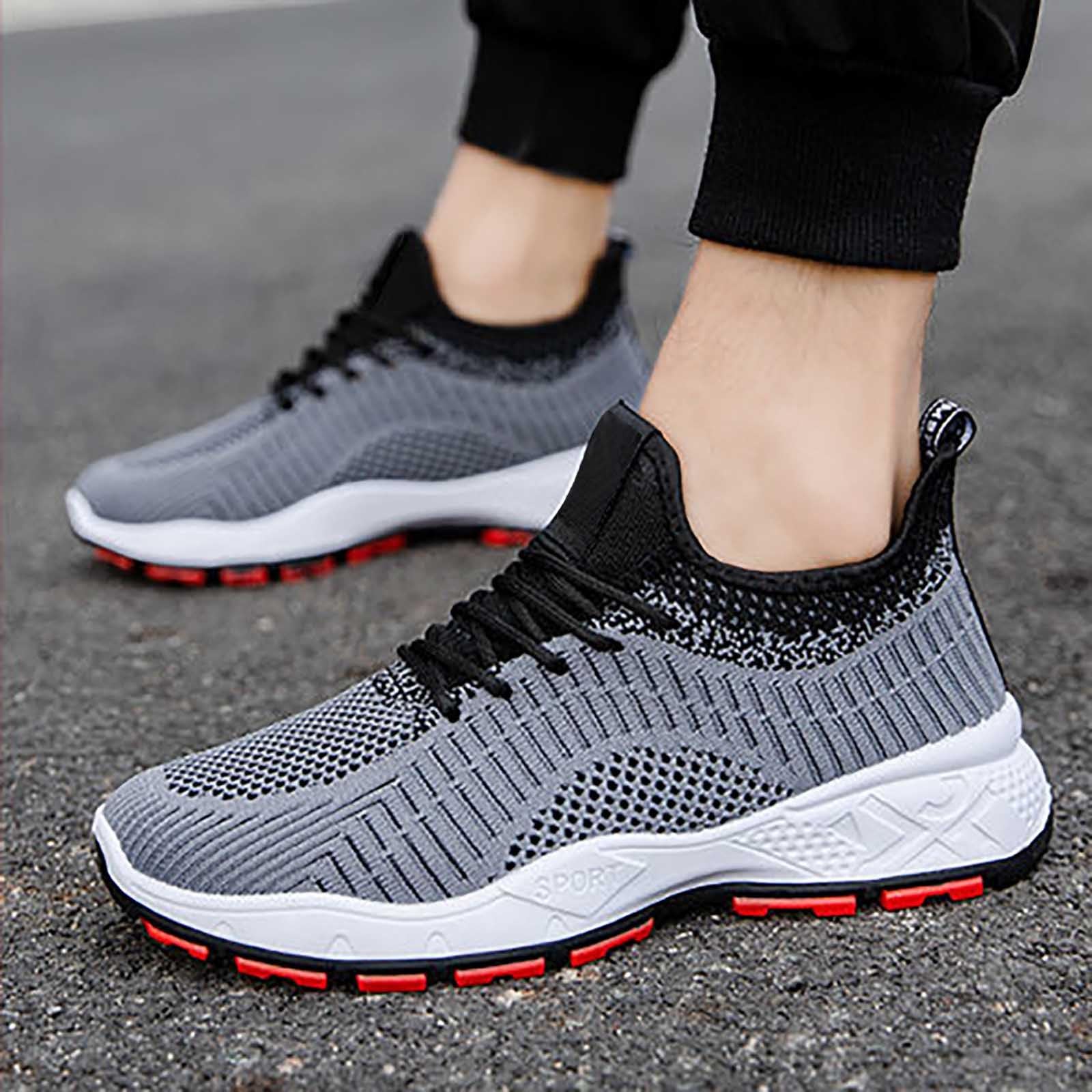 Scarpe Uomo Scarpe Running Uomo Jogging Inverno Sneakers Men Shoes da Sportive Ginnastica Bianche Traspiranti Palestra Estive Tela Blu Tennis Lacci Invernali 40 Eleganti Senza Estate for Ammortizzate
