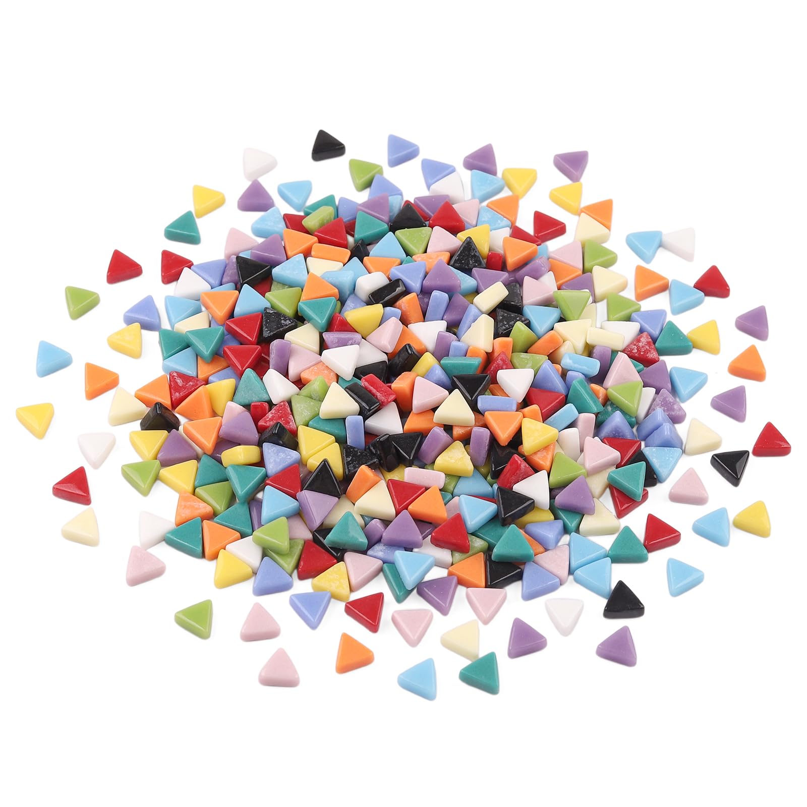 Youway Style Glass Mosaic Tiles for Crafts Bulk,440 Pcs Small Triangle Mosaic Glass Pieces for DIY Mosaic Art Decor,Christmas Mosaic Kit Supplies-image-27