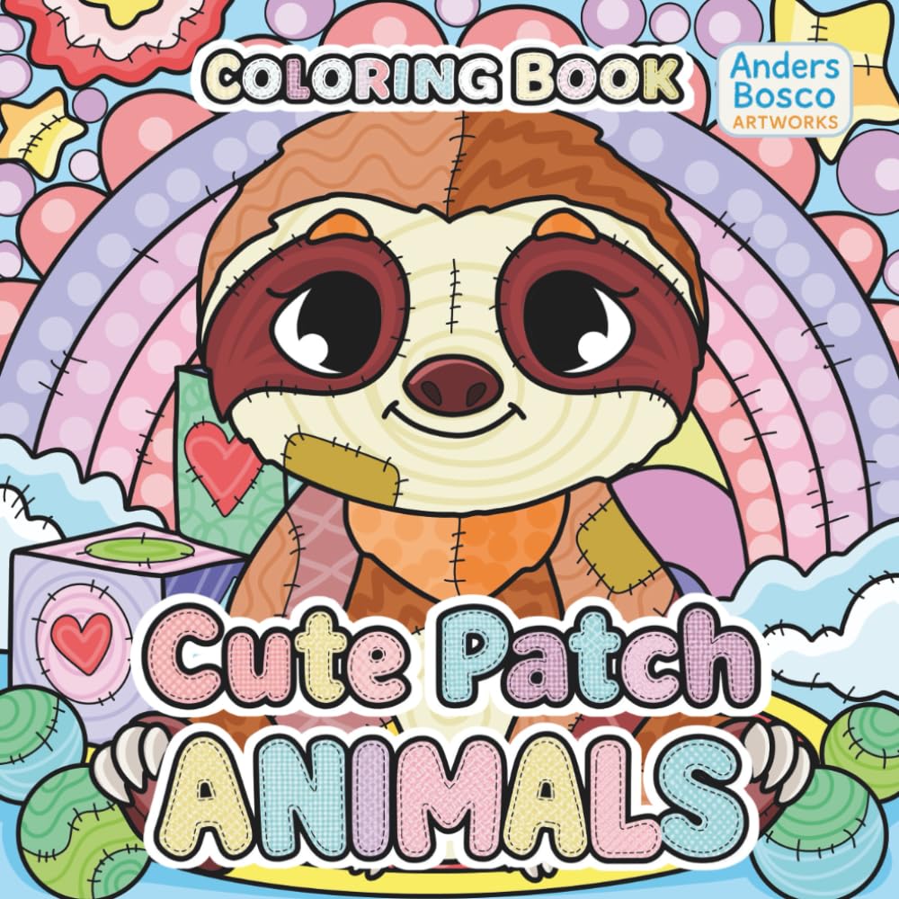 Cute Patch Animals Coloring Book: Color, Relax & Smile | 30 Adorable Patchwork Animals in Cozy Nature Scenes to Color | Wholesome Creative Art for ... Fun Escapes | Sweet Patchwork Scenes to Relax