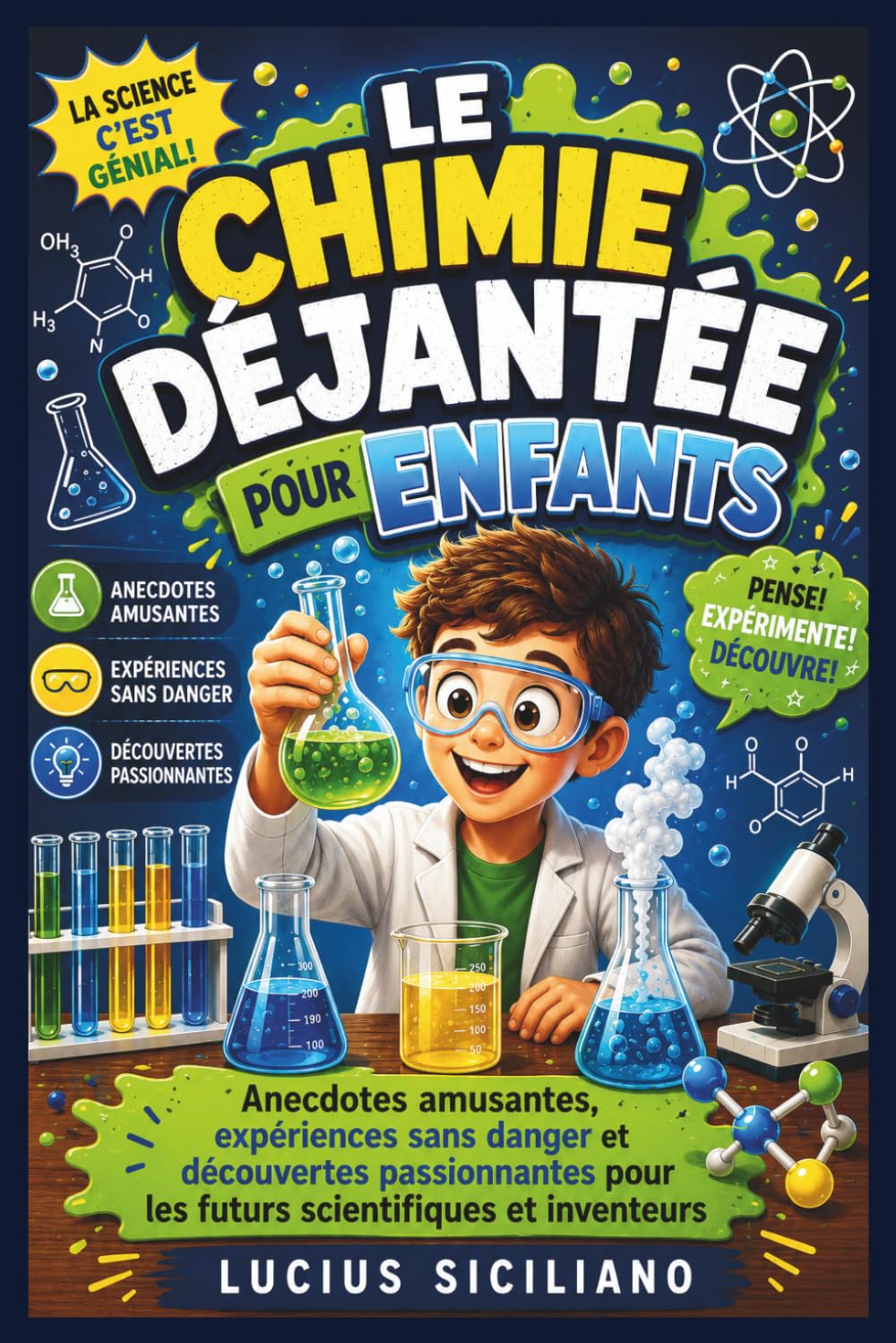 LE CHIMIE DÉJANTÉE POUR ENFANTS: Anecdotes amusantes, expériences sans danger et découvertes passionnantes pour les futurs scientifiques et inventeurs
