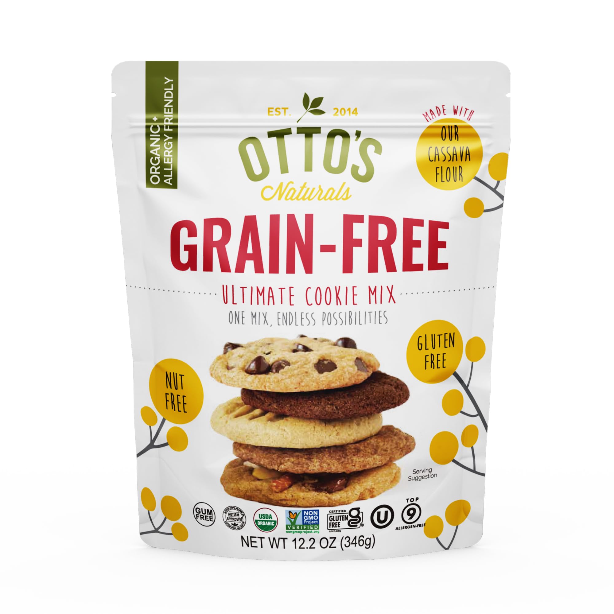 Amazon.com : Otto's Naturals Grain-Free Ultimate Cookie Mix, 12.2