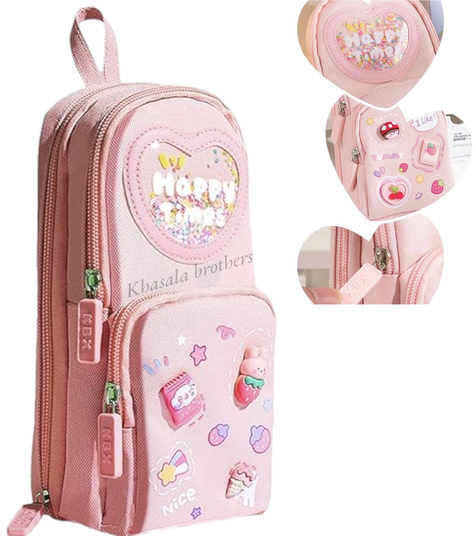 See full amazon price history chart for Khasala Brothers® Stylish Pencil Case 6 Layer with 3 Compartment Large Capacity Pen Pencil Pouch Multifunctional Pouch for School Kids Stationary Gift for Child (Happy Pencil Pouch Pink) Khasala Brothers® Stylish Pencil Case 6 Layer with 3 Compartment Large Capacity Pen Pencil Pouch Multifunctional Pouch for School Kids Stationary Gift for Child (Happy Pencil Pouch Pink) (B0DF5PBJTS) Amazon Price History, Amazon Price Tracker