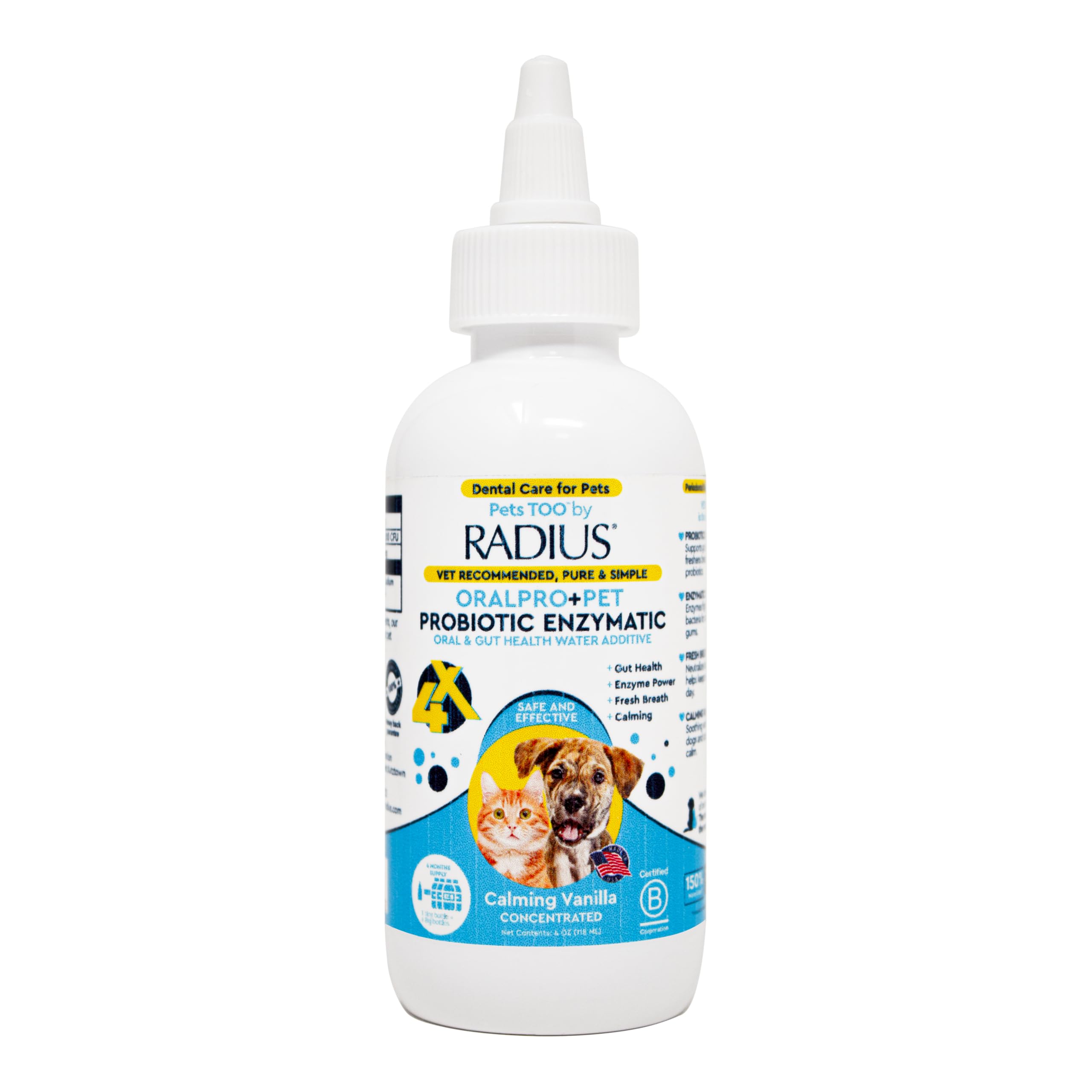 RADIUS OralPro+ Pet Probiotic Dental Water Additive (Enzymatic)