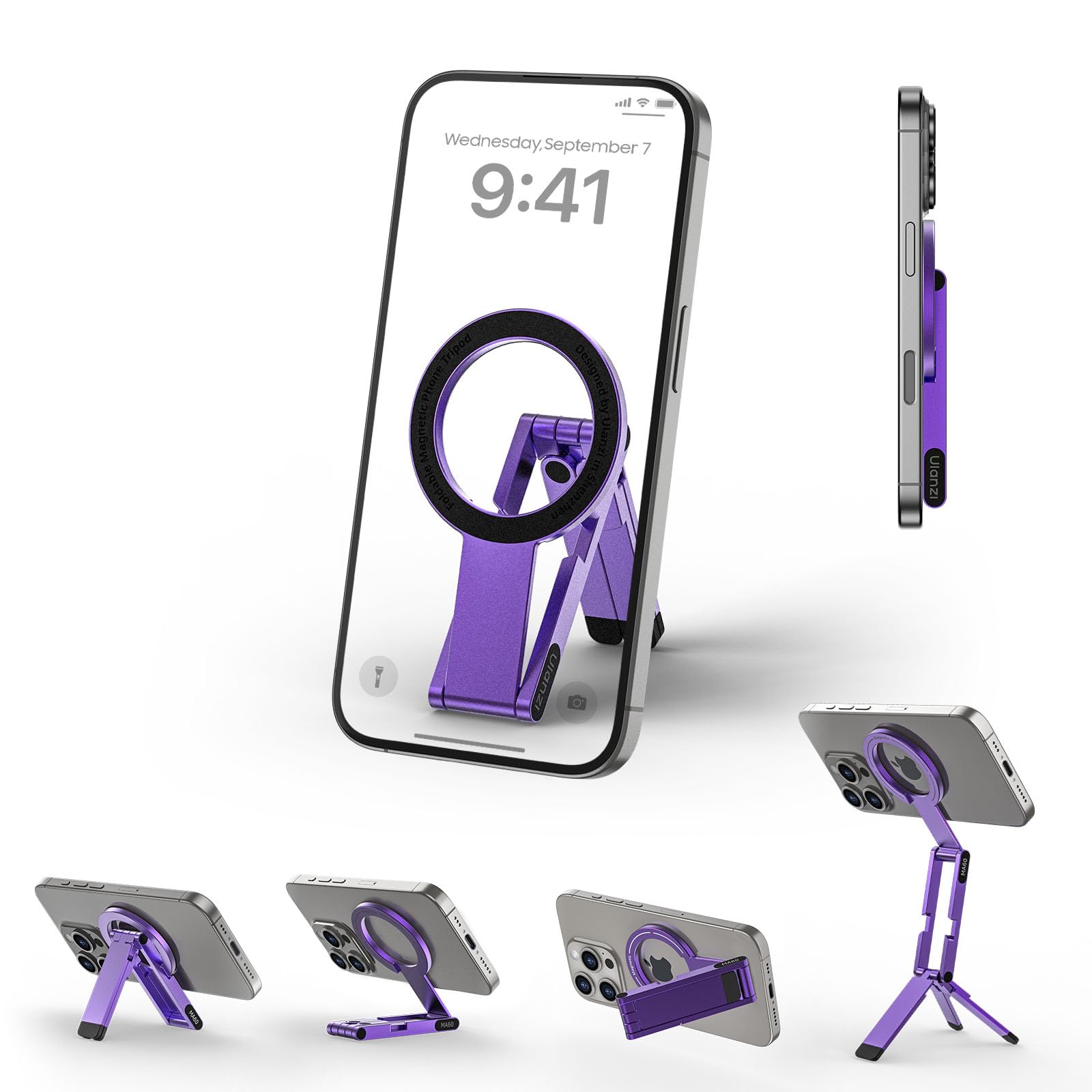 Ulanzi MA60 スマホ三脚 ミニ三脚 magsafeに対応 自撮り棒 ス…