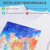 Vista 2 de HTVRONT Papel de sublimación de 8.5 x 11 pulgadas, 150 hojas de 3.70 oz, excelente papel de transferencia de sublimación de liberación de tinta