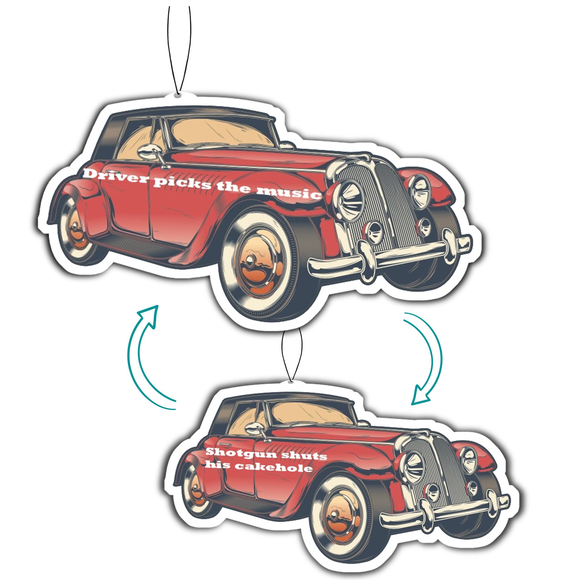 Catta Funny Driver Picks the Music, Stylish Car Decor, Premium Scented Car Air Fresheners – Chic Car Accessories for Women, 1 Pack