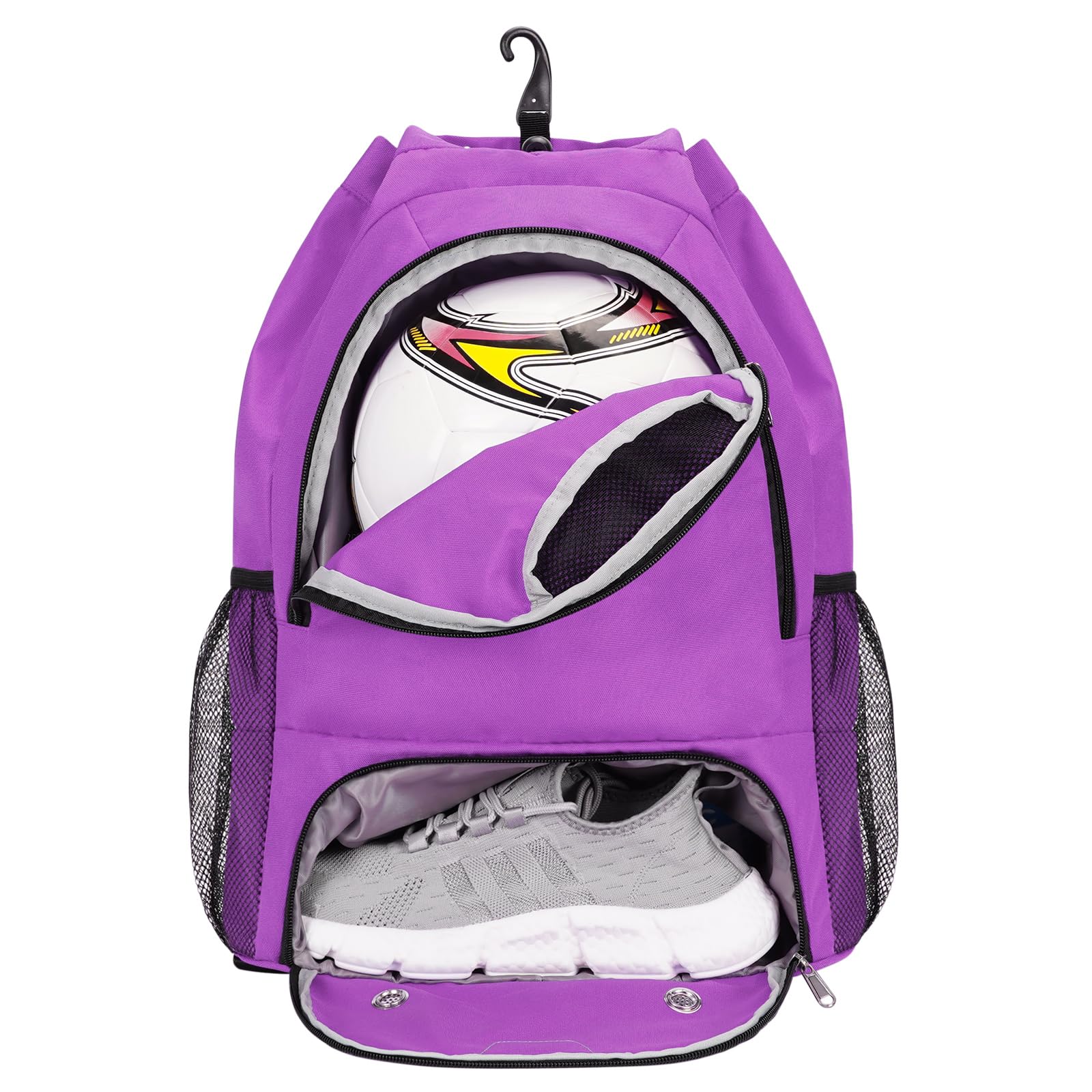 Borsa Sportiva Con Scomparto Scarpe E Tasca Bagnata - Zaino Coulisse Per Palestra