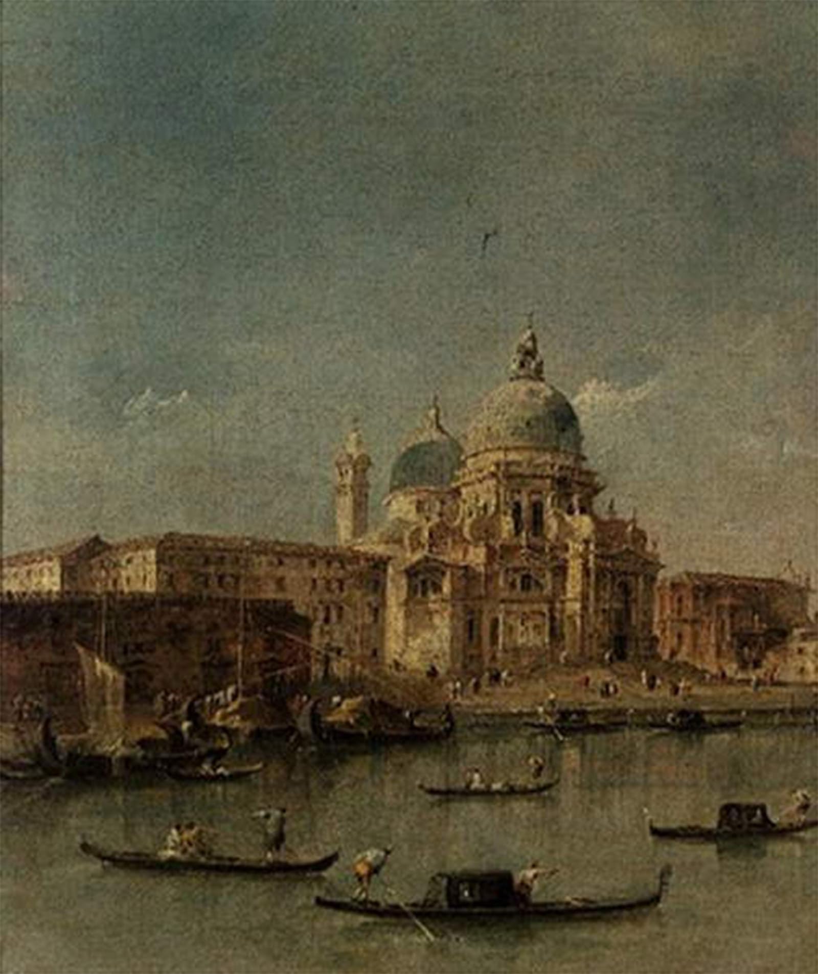 POSTERIIk Vintage Art Print Images Pictures Print Santa Maria Della Salute by Francesco Guardi Modern Colour Posters for Office Home Decor 60x90cm