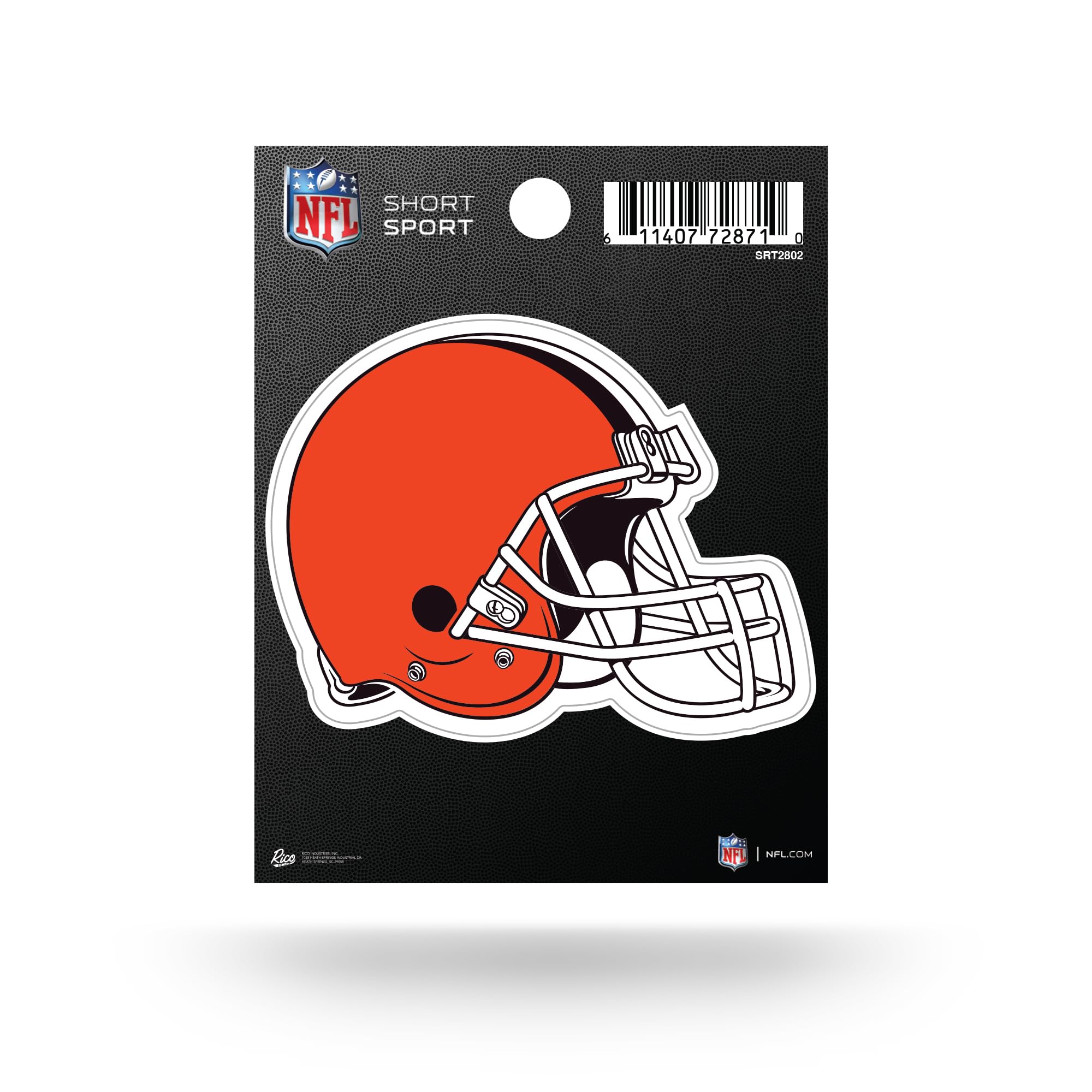 Rico Industries NFL Football Cleveland Browns 3.75" x 4.75" Die Cut Team Logo Short Sport Decal