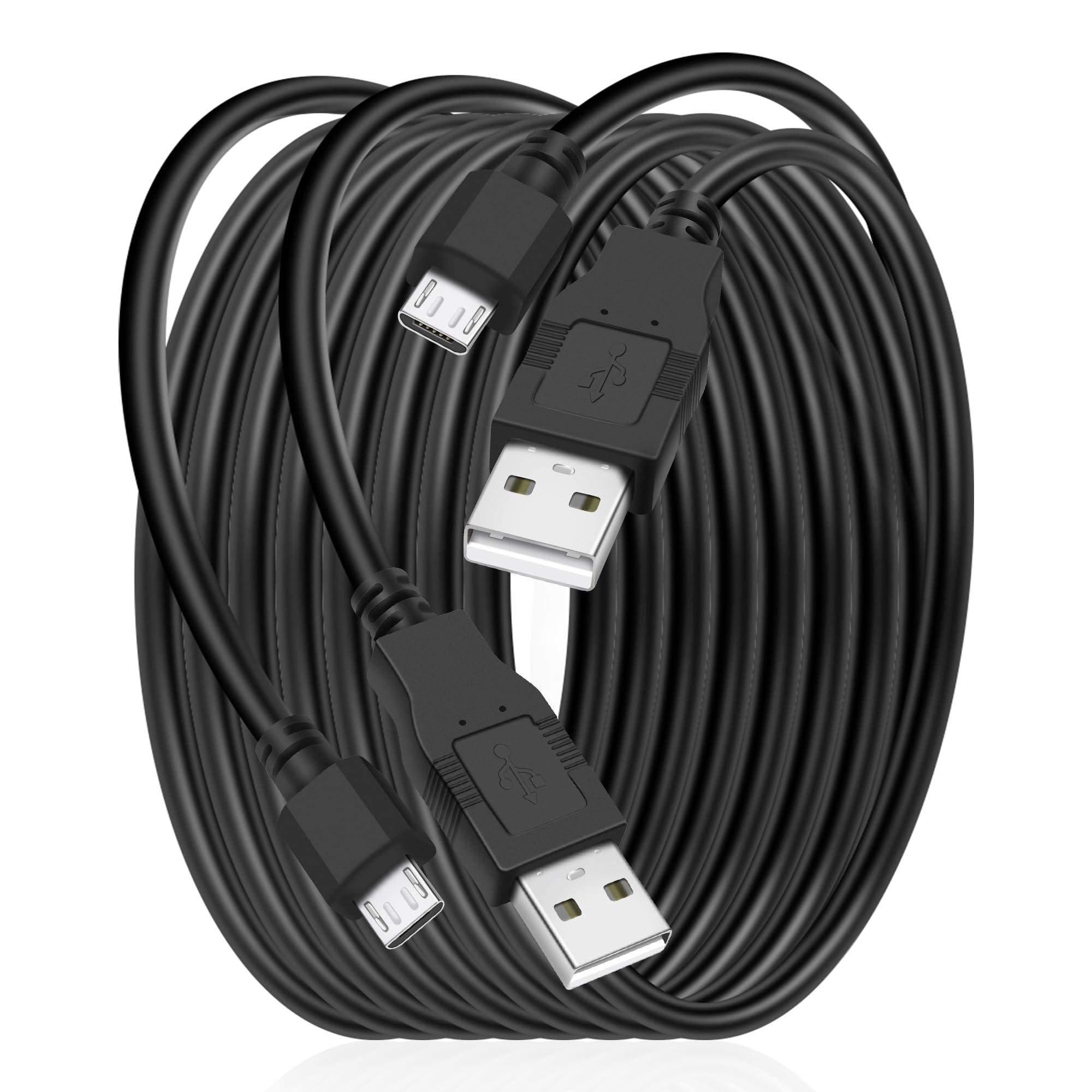 MEIRIYFA - Cable de carga para mando PS4, micro USB, alta velocidad, sincronización de datos, para PS4, PS4, Slim/Pro, PS Vita, Xbox One/One S, 1,5 m