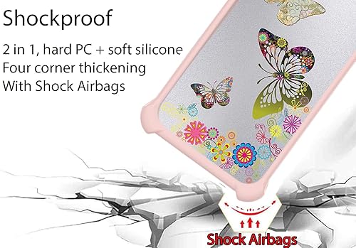 Miniatura 2 de jioeuinly Funda para Huawei Nova Y71 compatible con Huawei Nova Y71 con protector de pantalla de vidrio templado, policarbonato duro + silicona