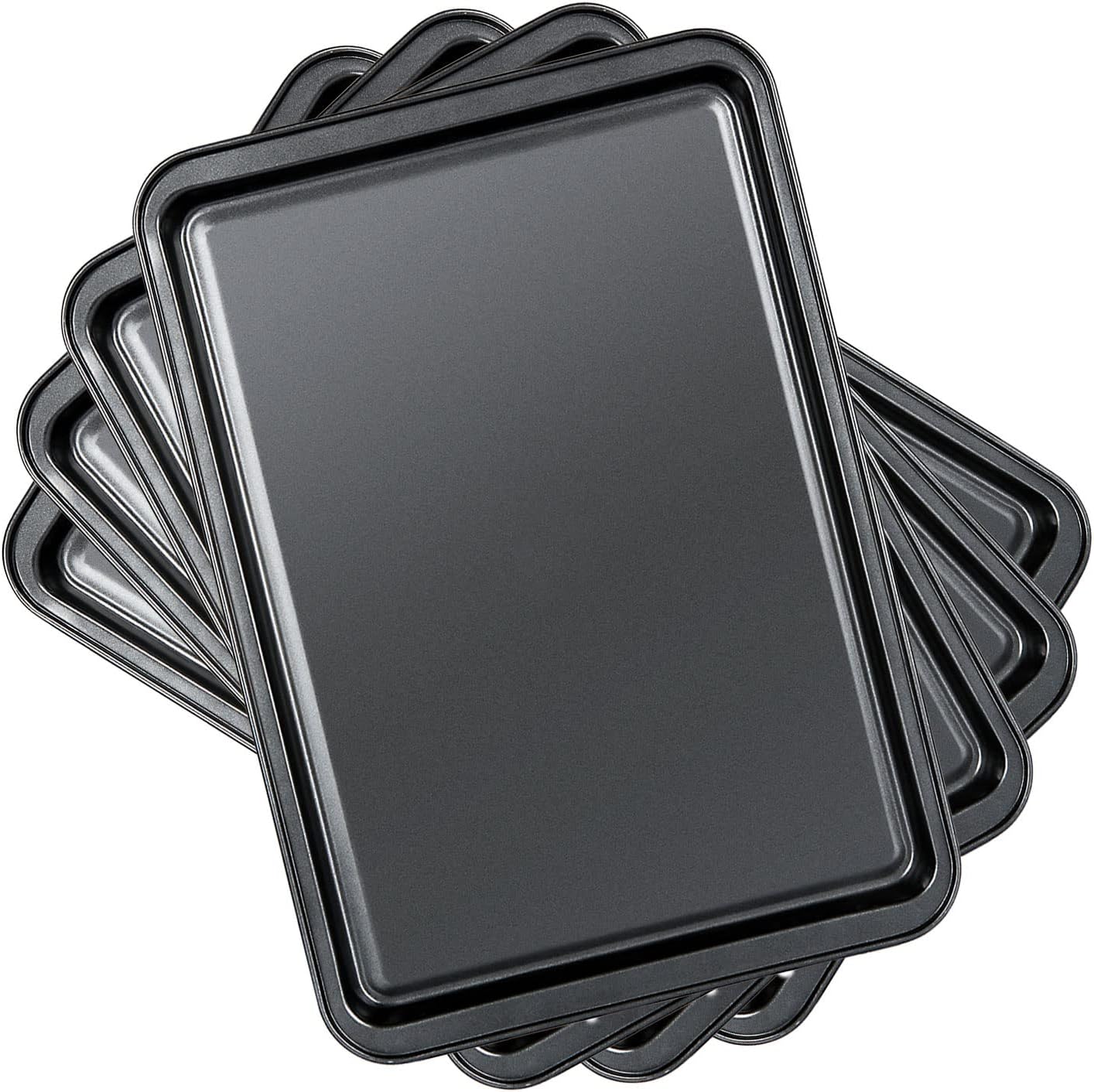 Plaque à Four Rectangulaire Guardini Blackstone 26x37 Cm - Revêtement Anti-adhérent Renforcé - Fait En Italie