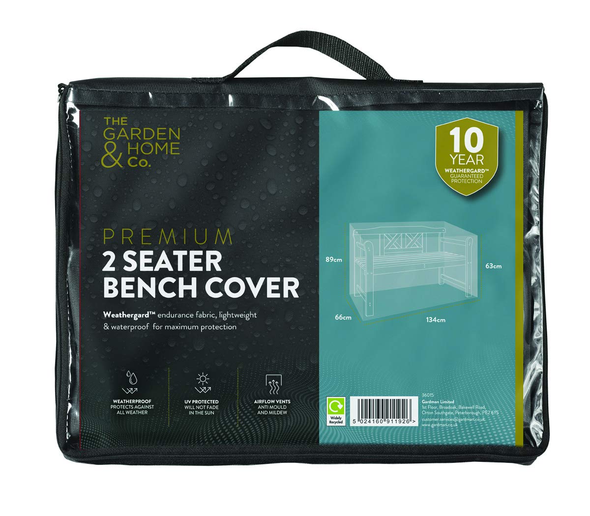 Funda para barbacoa gris de 170x115 cm protectora impermeable