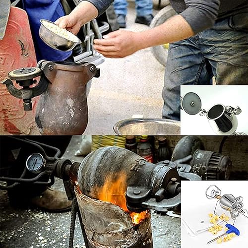 Miniatura 8 de Máquina de palomitas de maíz de mano, máquina de palomitas de maíz con calefacción a fuego abierto, máquina de palomitas de maíz de acero