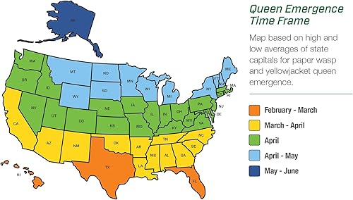 Miniatura 7 de RESCUE! Yellowjacket Attractant  para rescate! Trampas reutilizables Yellowjacket  Suministro para 4 semanas  Paquete de 20
