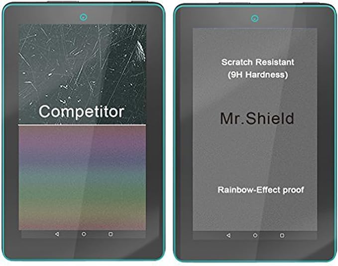 Mr.Shield Protector de Pantalla Vidrio Templado para Fire Tablet 7" 5ta Gen miniatura 5