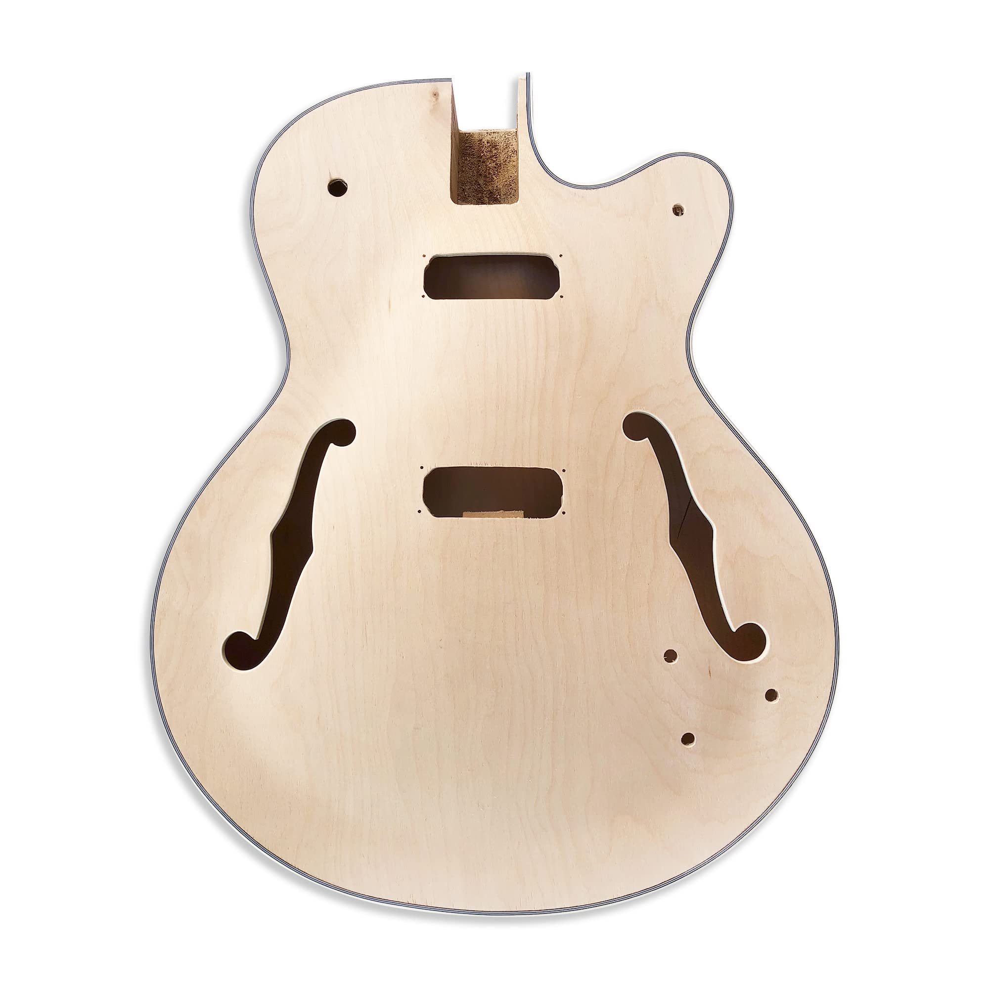 The FretWire Hollow/Semi Hollow Body DIY Electric Bass Guitar Kit DIY