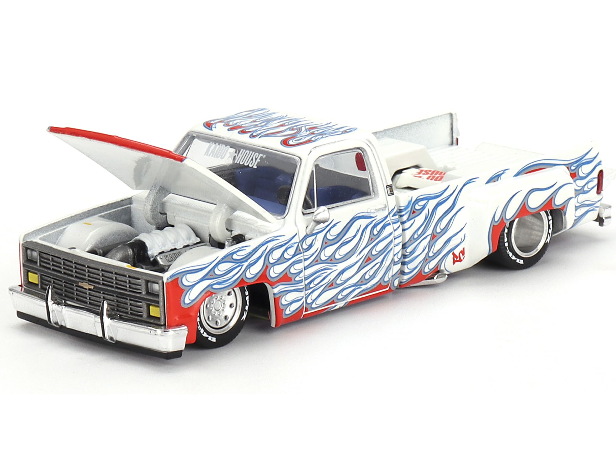ミニカー KAIDO HOUSE Chevrolet Silverado Dually Chevrolet Silverado Dually on Fire V2 - KAIDO HOUSE Mini GT