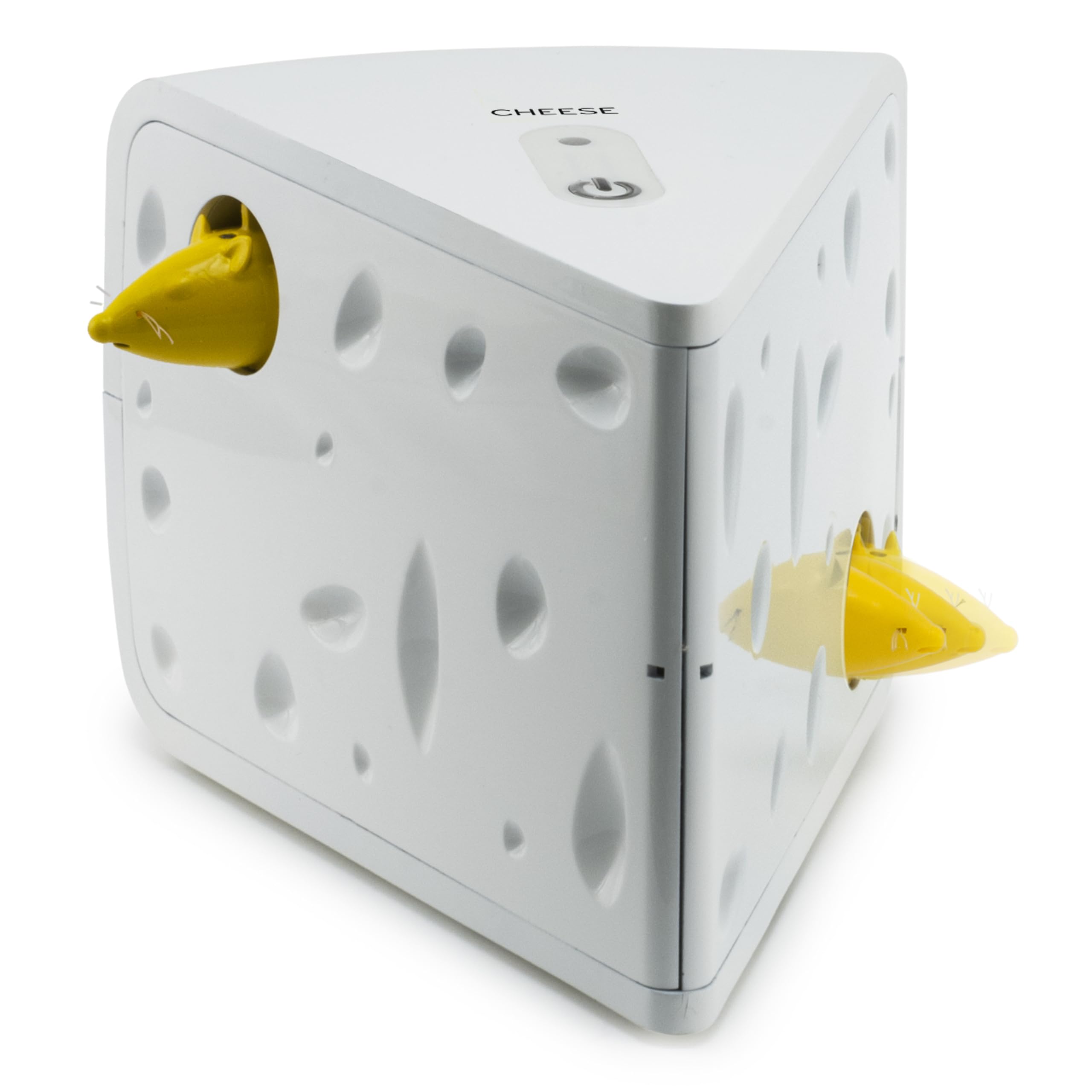 PetSafe Portable Cheese Automatic Cat Teaser - Boredom Buster, Electric Cat Toy