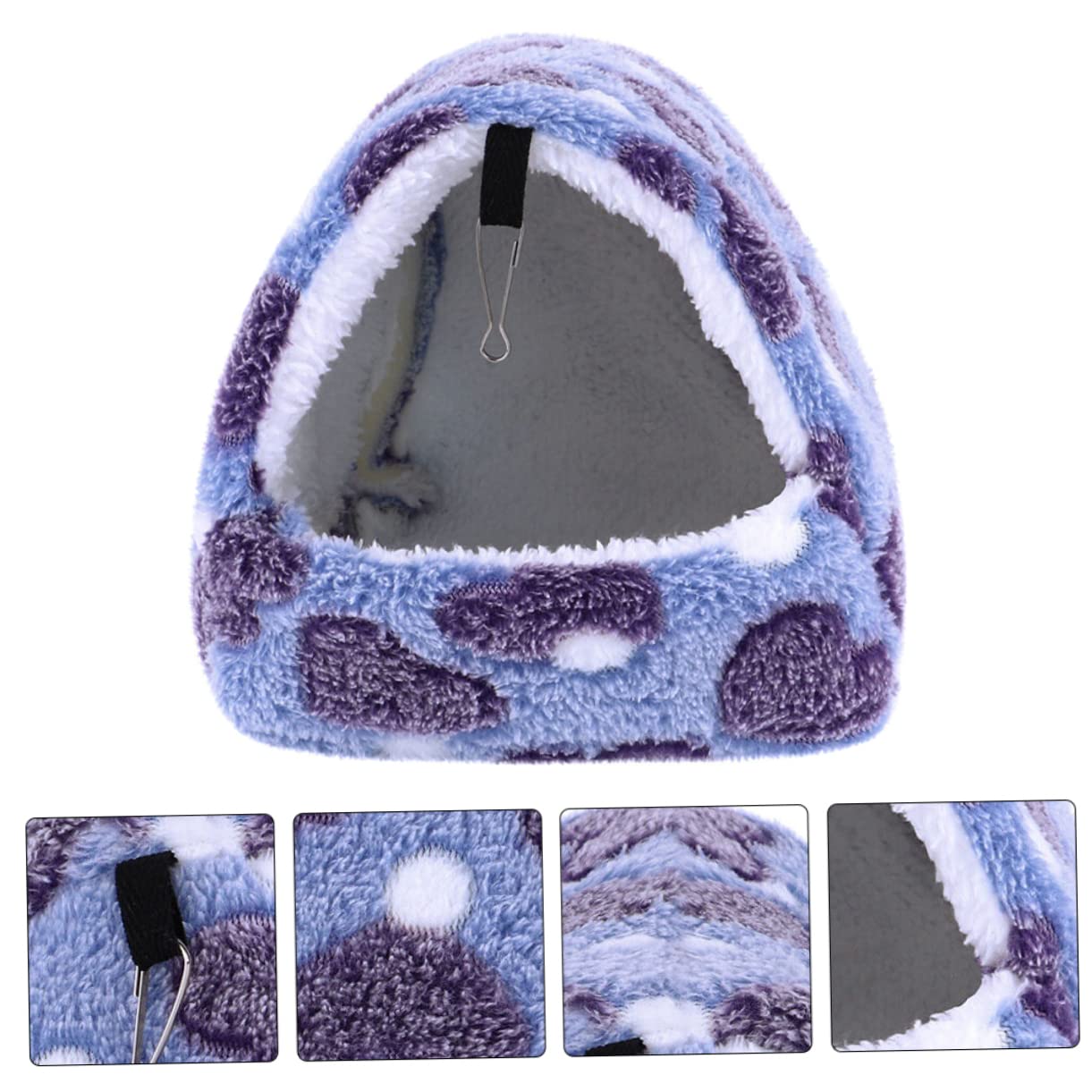 ABOOFAN 5stücke Hängematte Für Kleine Haustiere Winterliche Warme Hamsterhängematte Aus Weichem Material Geeignet Für Hamster Zwerghamster Frettchen Und Ratten Inklusive Aufhängung