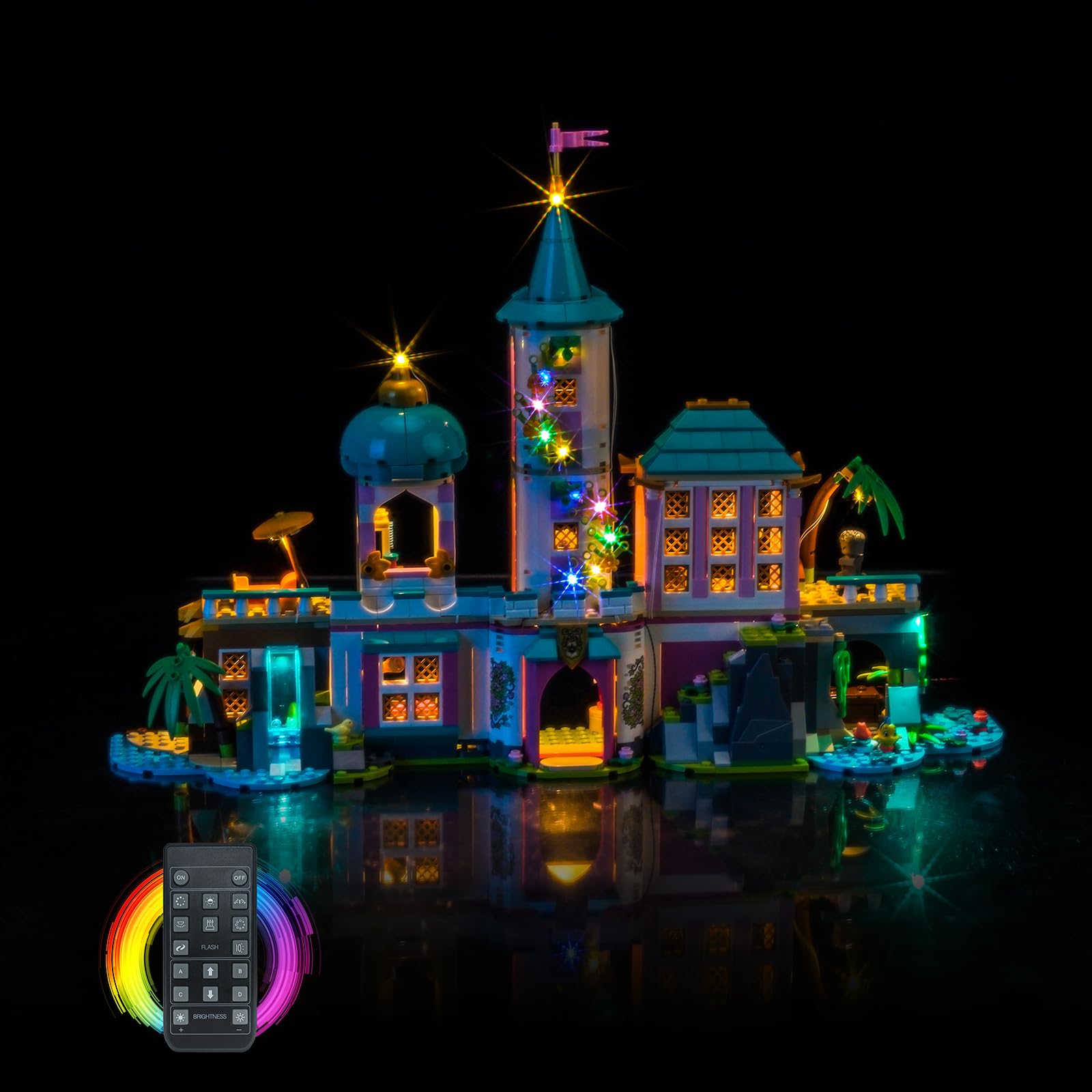 Remote Control Led Light Set Compatible with Lego Princess Castle & Royal Pets 43267 (No Model)