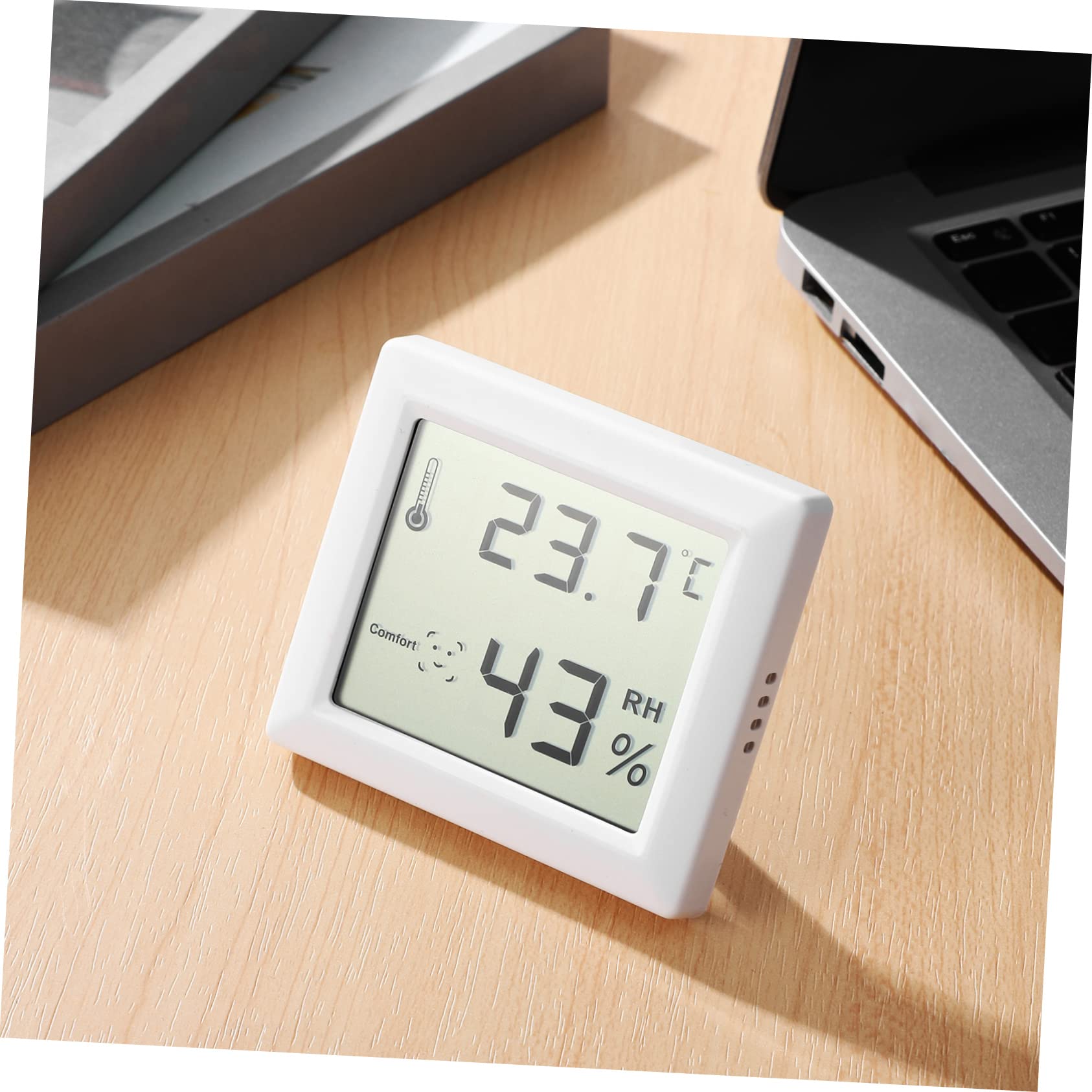 Baluue 4stücke Hygrometer Und Thermometer Für Innenräume Temperatur Und Feuchtigkeitsmonitor Mit Großem Lcd-display Präziser Messung Für Wohnräume Und Gewächshäuser