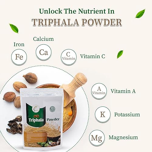 Miniatura 3 de SVATV Triphala Polvo 8.01 oz Fórmula de Amla, Haritaki y Bibhitaki - Media libra, 8 onzas